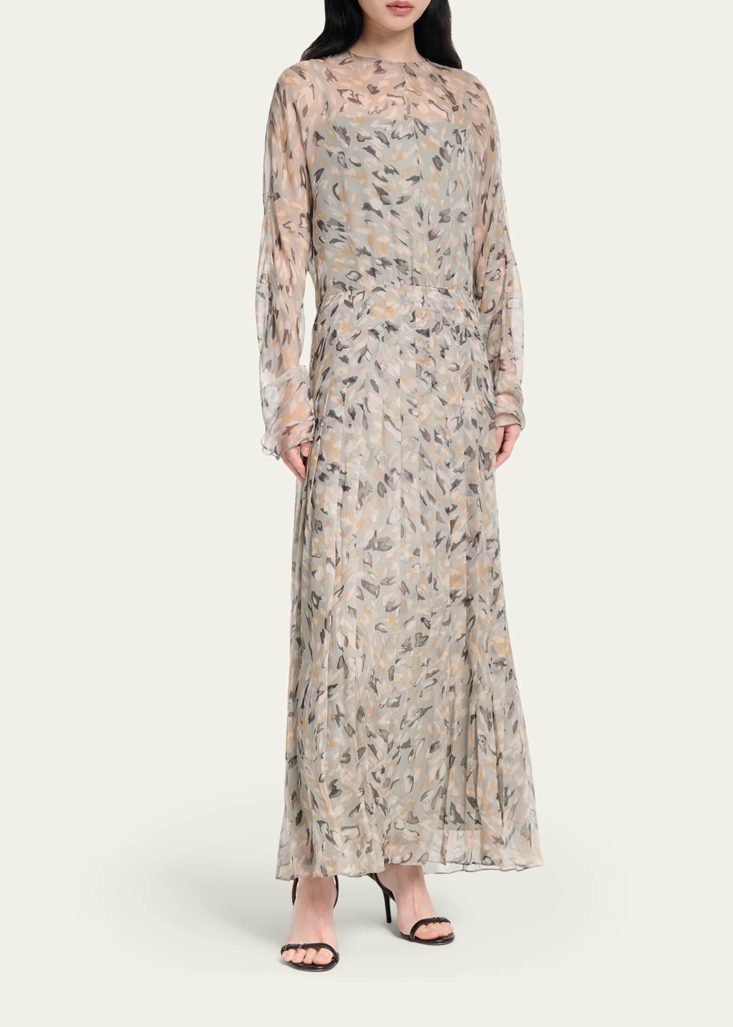 Birdy Dress in Desert Sage Animal | Altuzarra