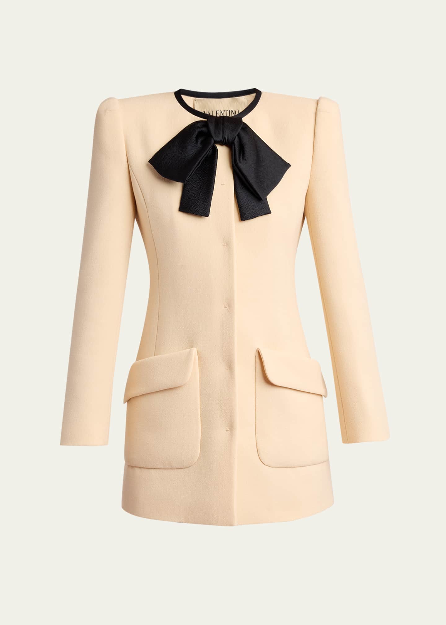 Valentino Garavani Tie-Neck Mini Blazer Dress - Bergdorf Goodman