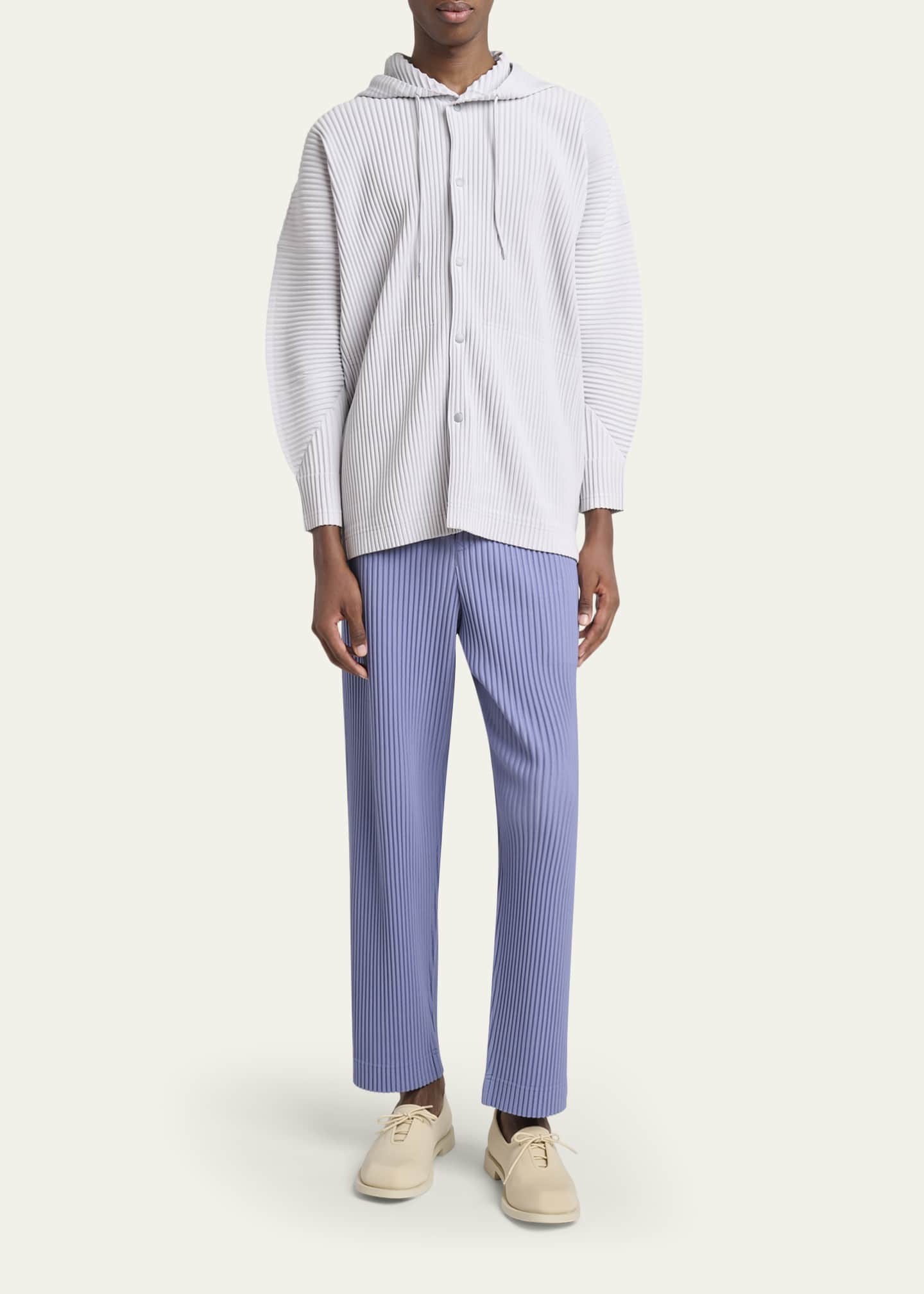 Homme Plisse Issey Miyake Men's Monthly Colors Pleated Snap-Front