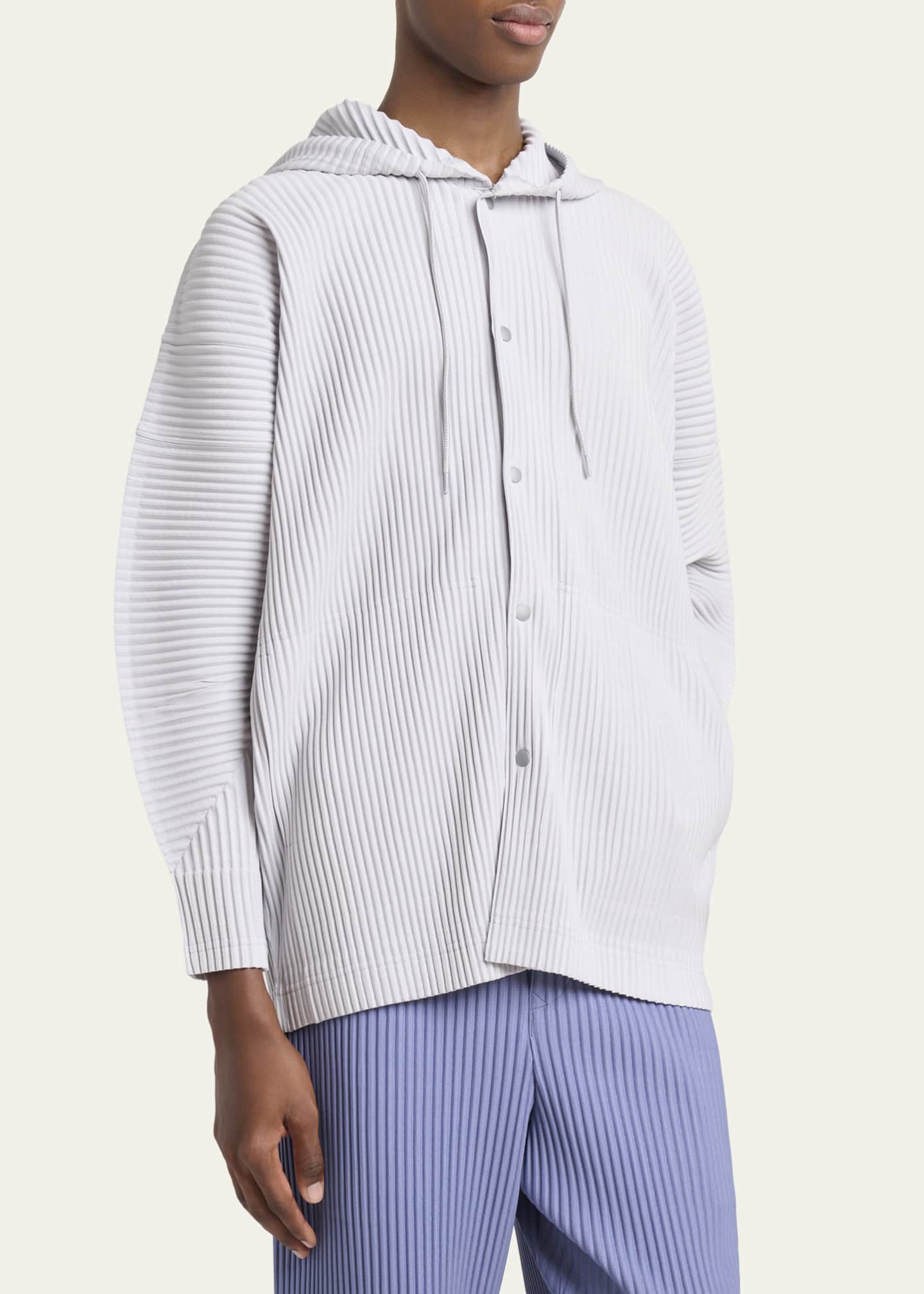 homme plisse issey miyake オムプリッセ Homme Plisse Issey Miyake Men's Monthly Colors Pleated Snap-Front