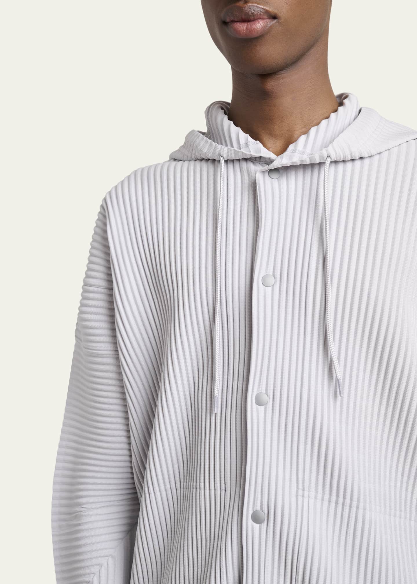 Homme Plisse Issey Miyake Men's Monthly Colors Pleated Snap-Front