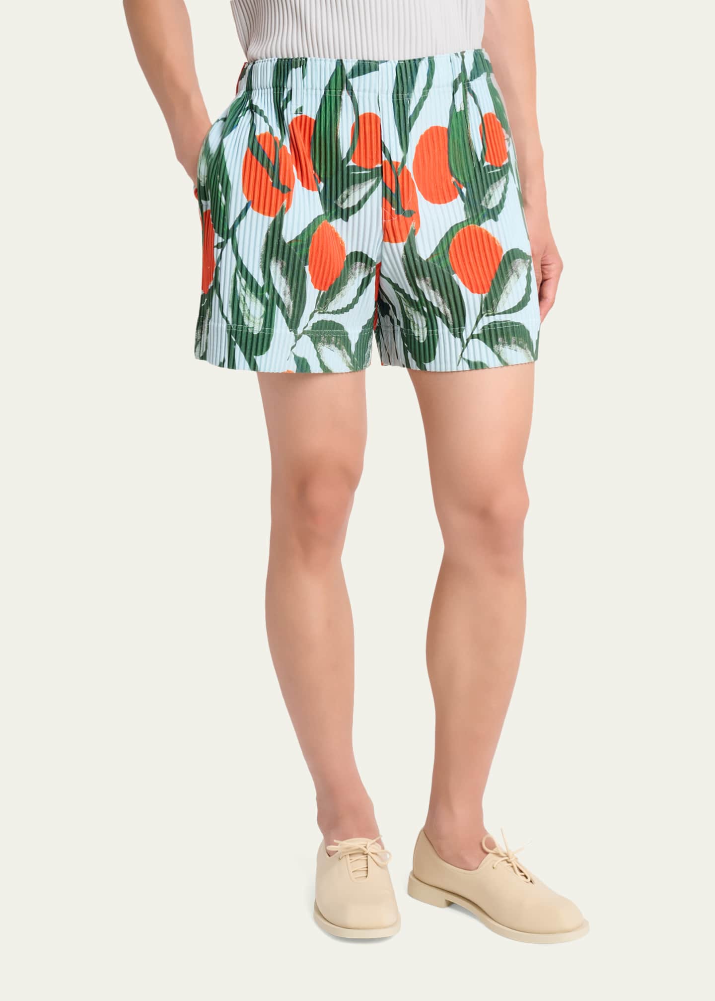 Homme Plisse Issey Miyake Men's Pleated Pull-On Shorts - Bergdorf