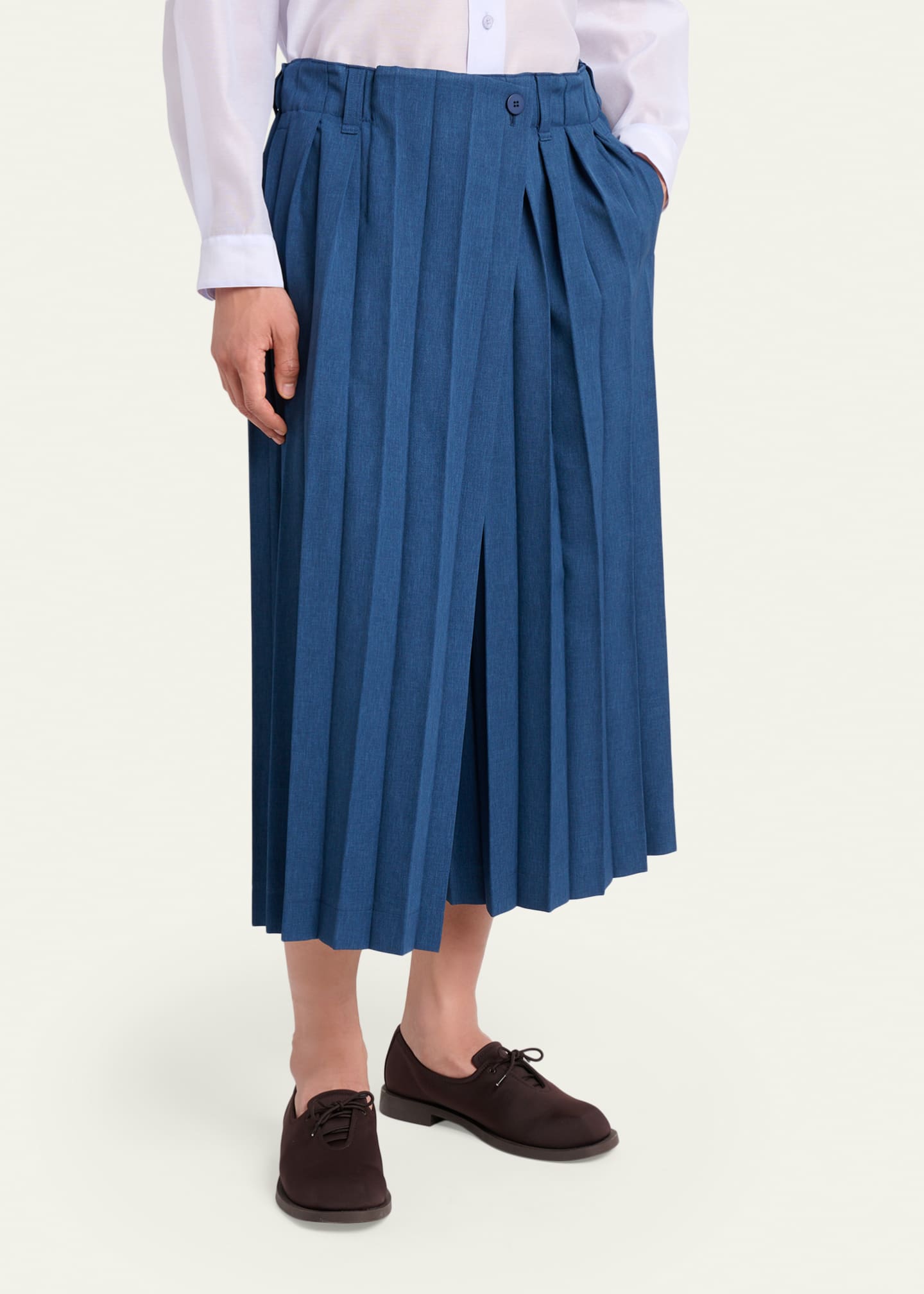 Homme Plisse Issey Miyake Men's Edge Ensemble Pleated Trousers