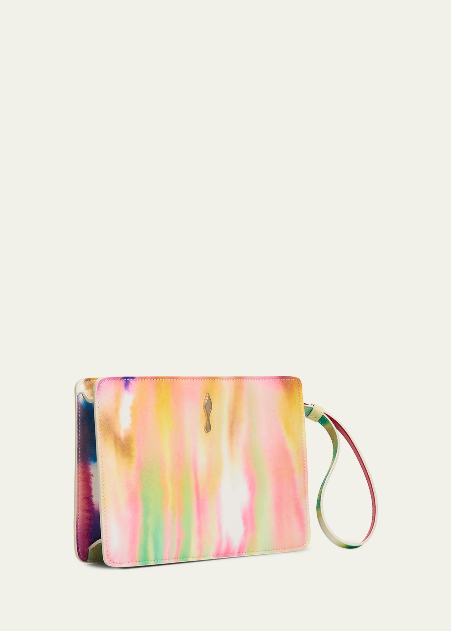 Christian Louboutin Bettina Small Pouch Bag in Tie-Dye Leather