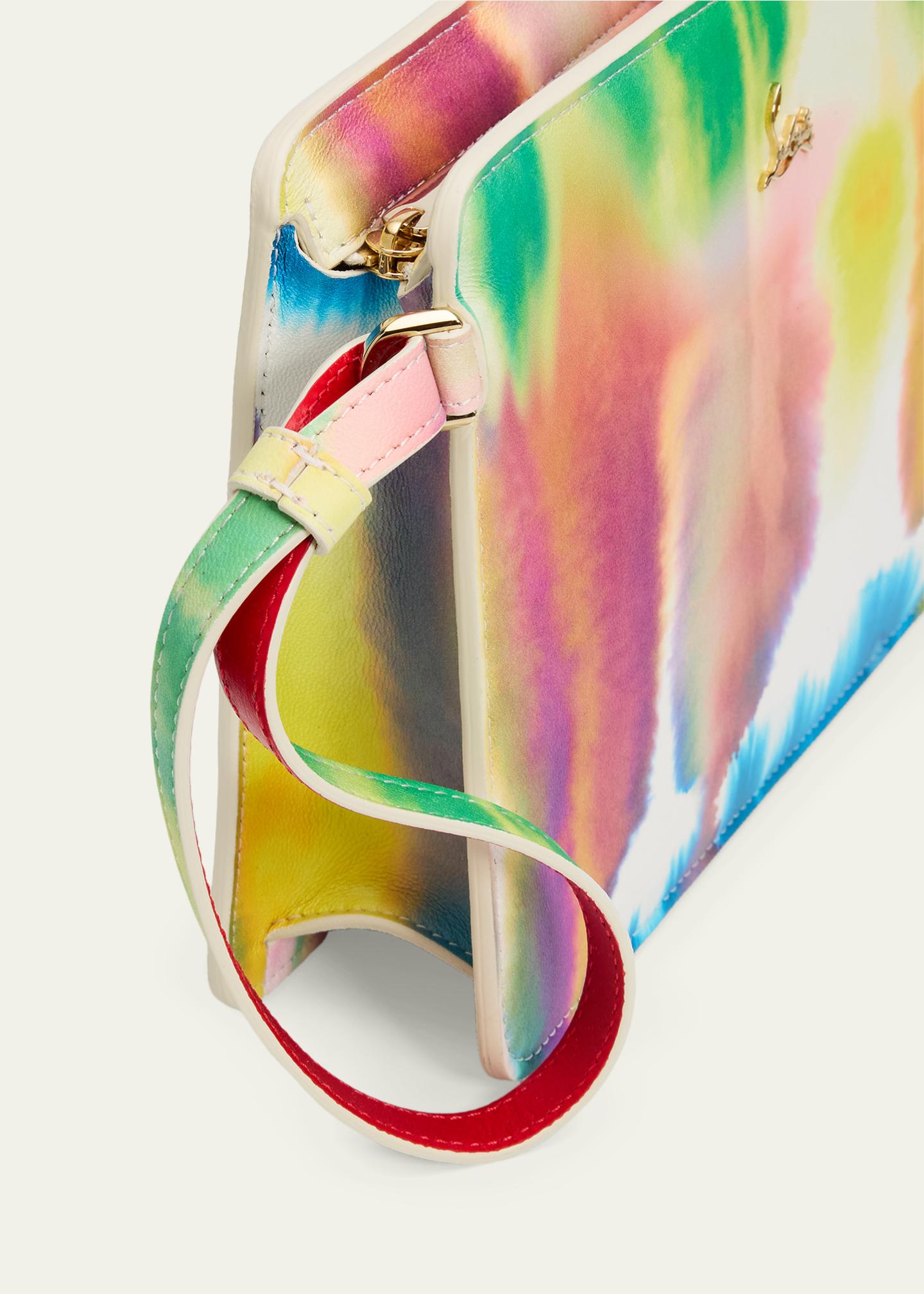 Christian Louboutin Bettina Small Pouch Bag in Tie-Dye Leather