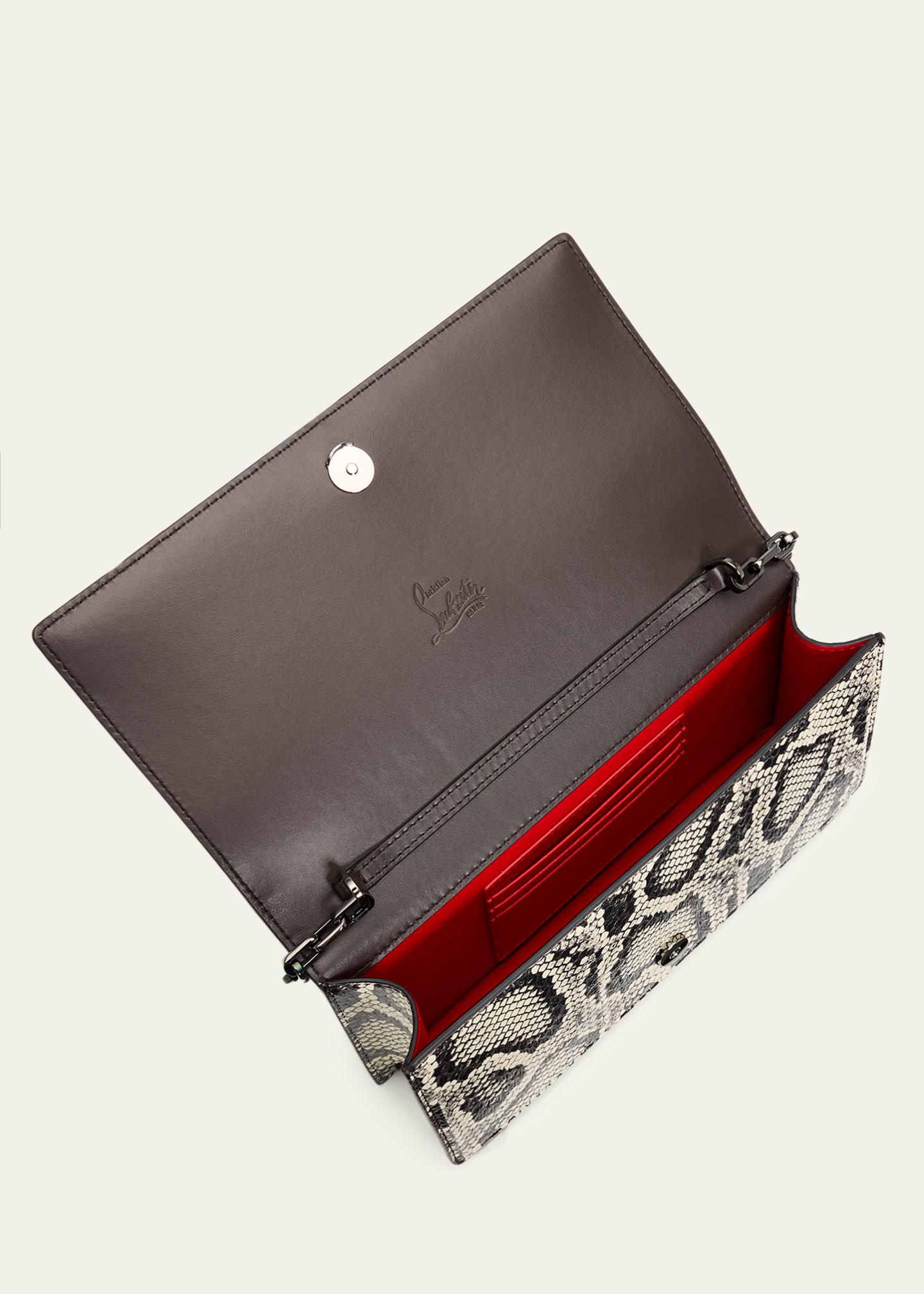 Christian Louboutin Bettina Clutch Bag in Snakeskin - Bergdorf Goodman