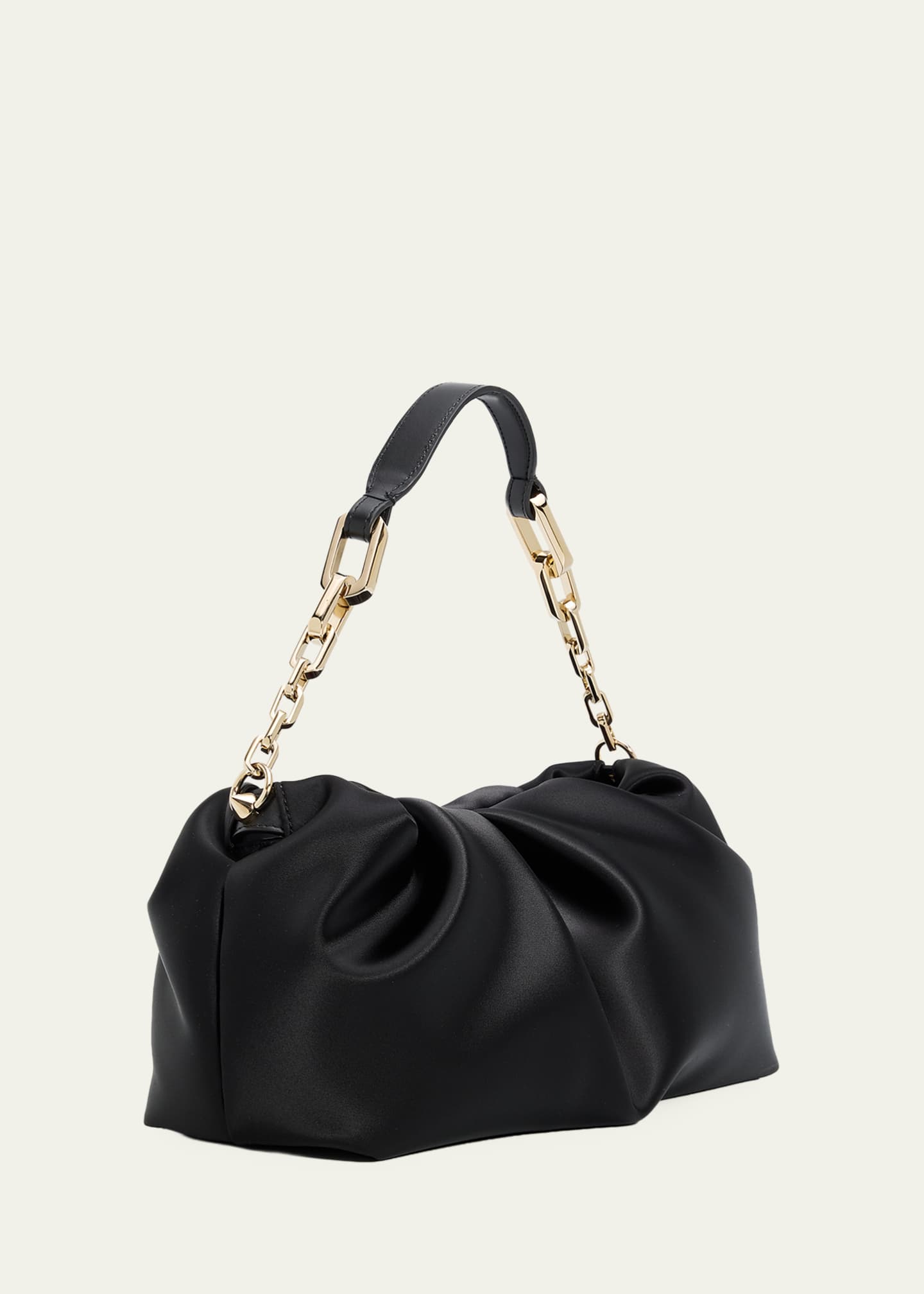 Christian Louboutin Eva Ruched Neoprene Shoulder Bag - Bergdorf Goodman