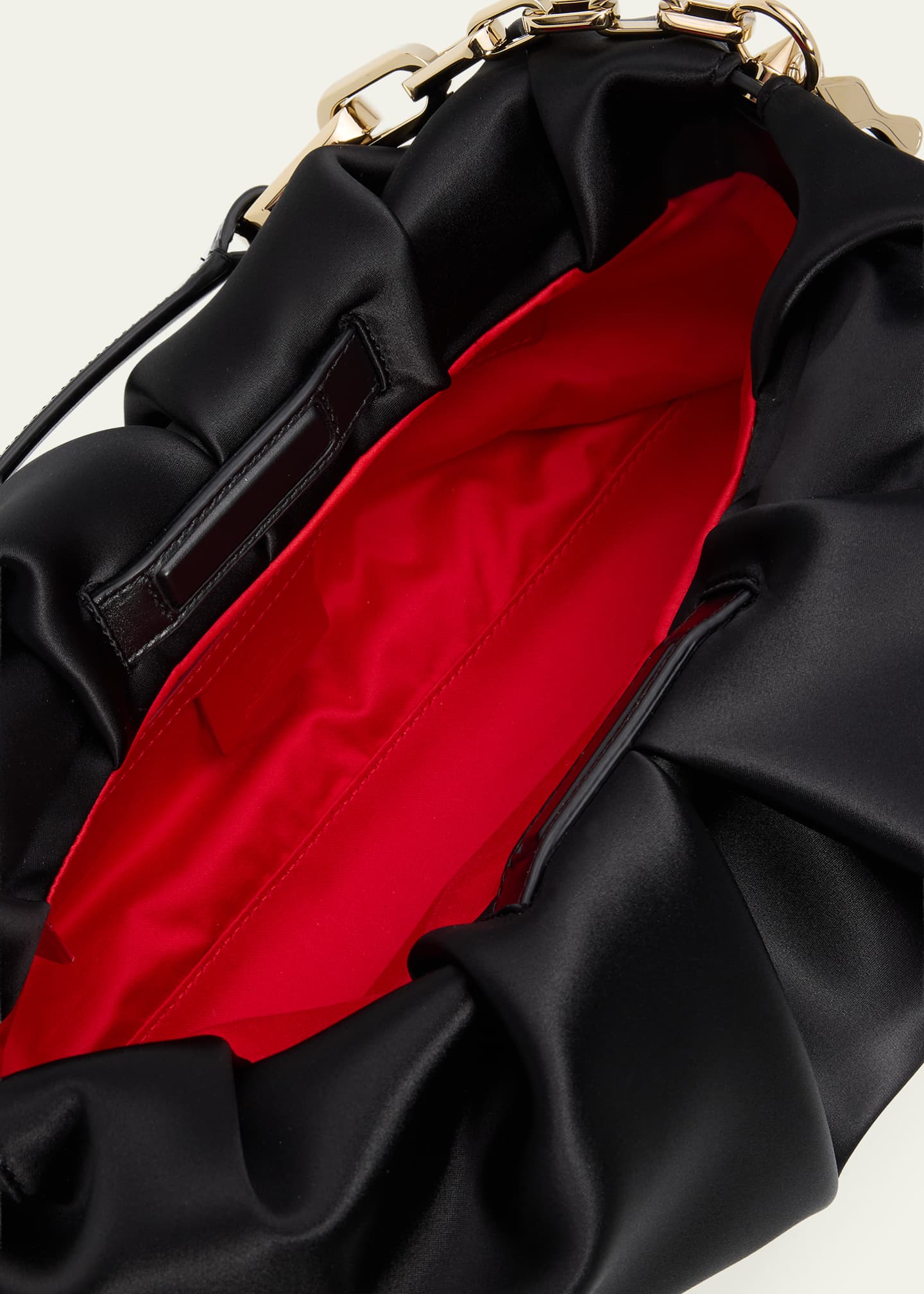 Christian Louboutin Eva Ruched Neoprene Shoulder Bag - Bergdorf Goodman