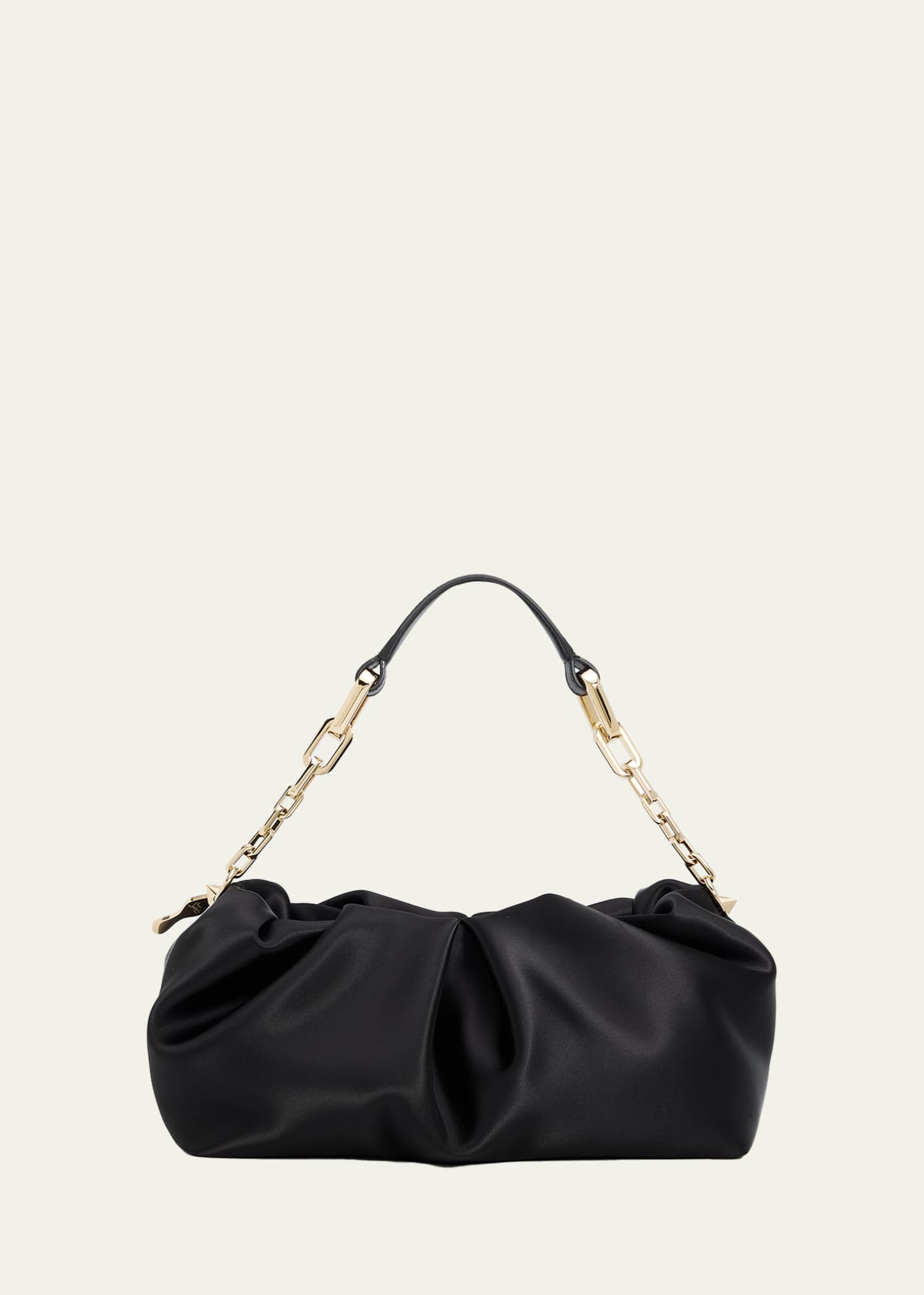 Christian Louboutin Eva Ruched Neoprene Shoulder Bag - Bergdorf Goodman