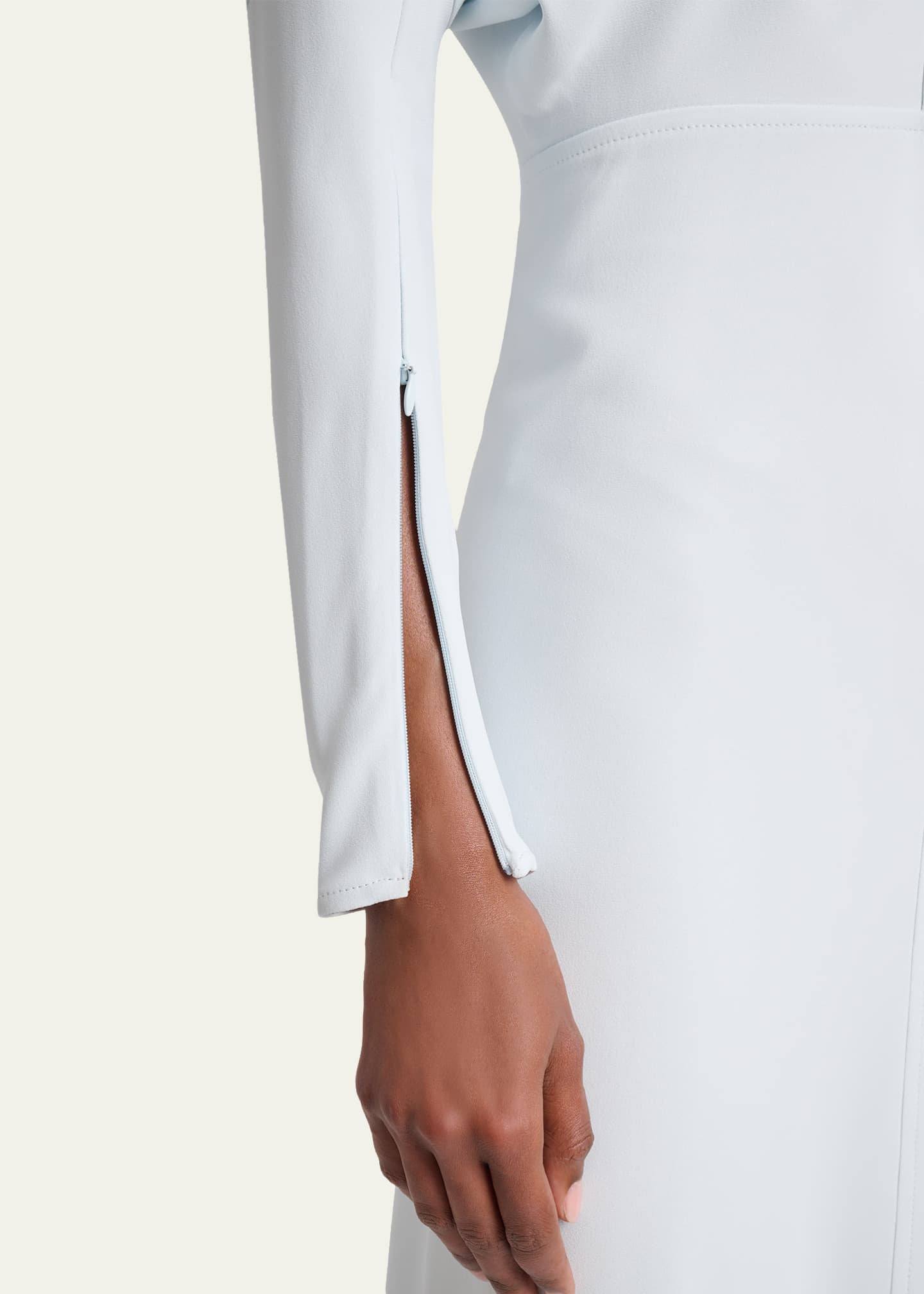 white victoria beckham dress Isabella Gown In Ivory Victoria Beckhams satin gown features an open twist back for shape Victoria Beckham - Moda Exclusive