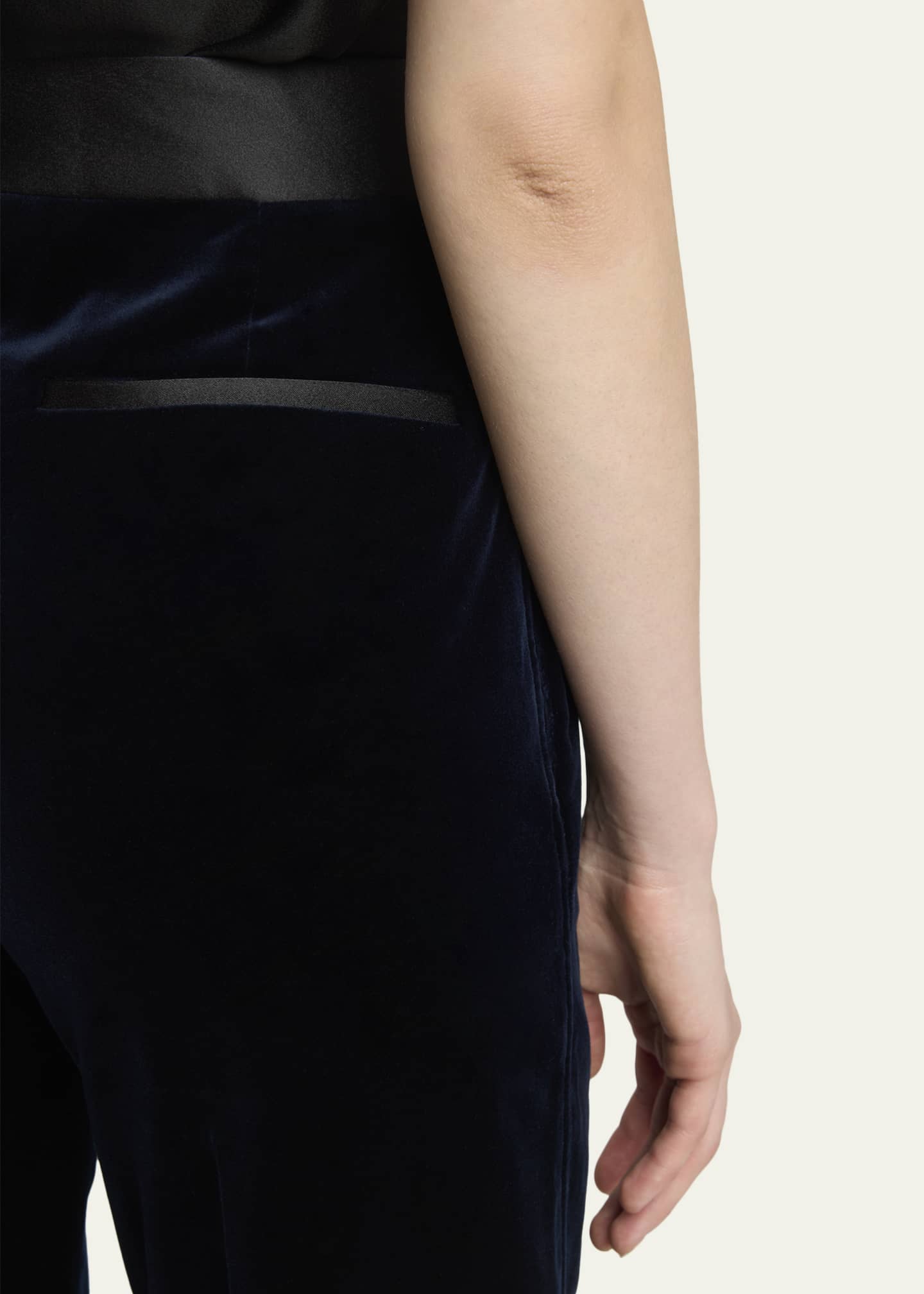 Victoria Beckham Alina Tailored Velvet Flare Trousers - Bergdorf