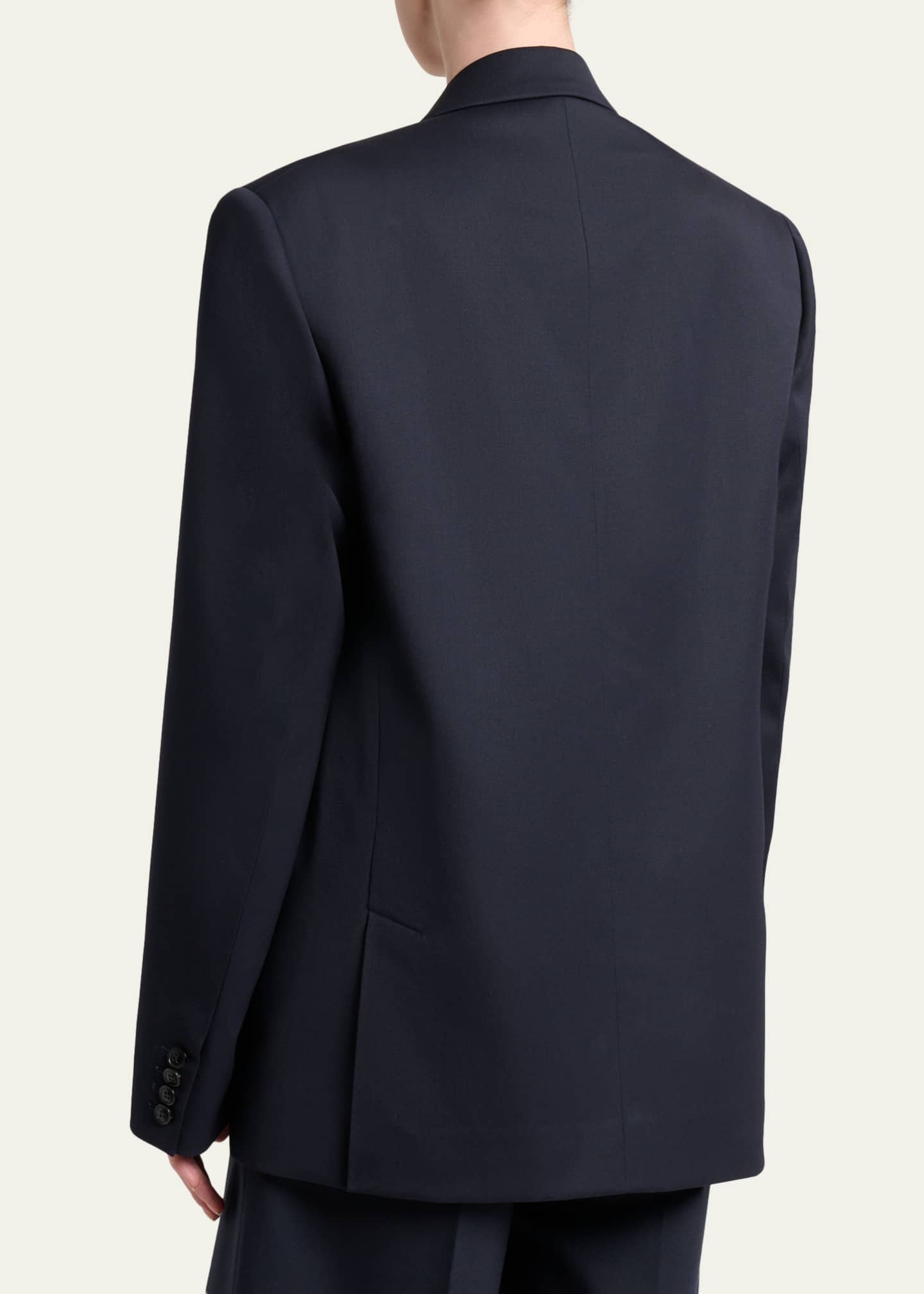 Victoria Beckham Double-Breasted Relaxed Blazer Jacket - Bergdorf