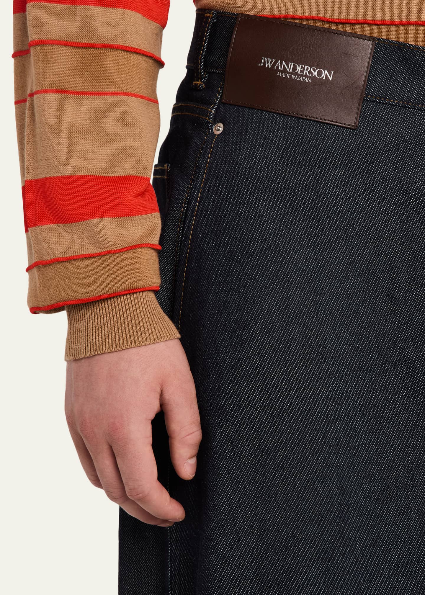 JW Anderson Men's Twisted Workwear Denim Jeans - Bergdorf Goodman
