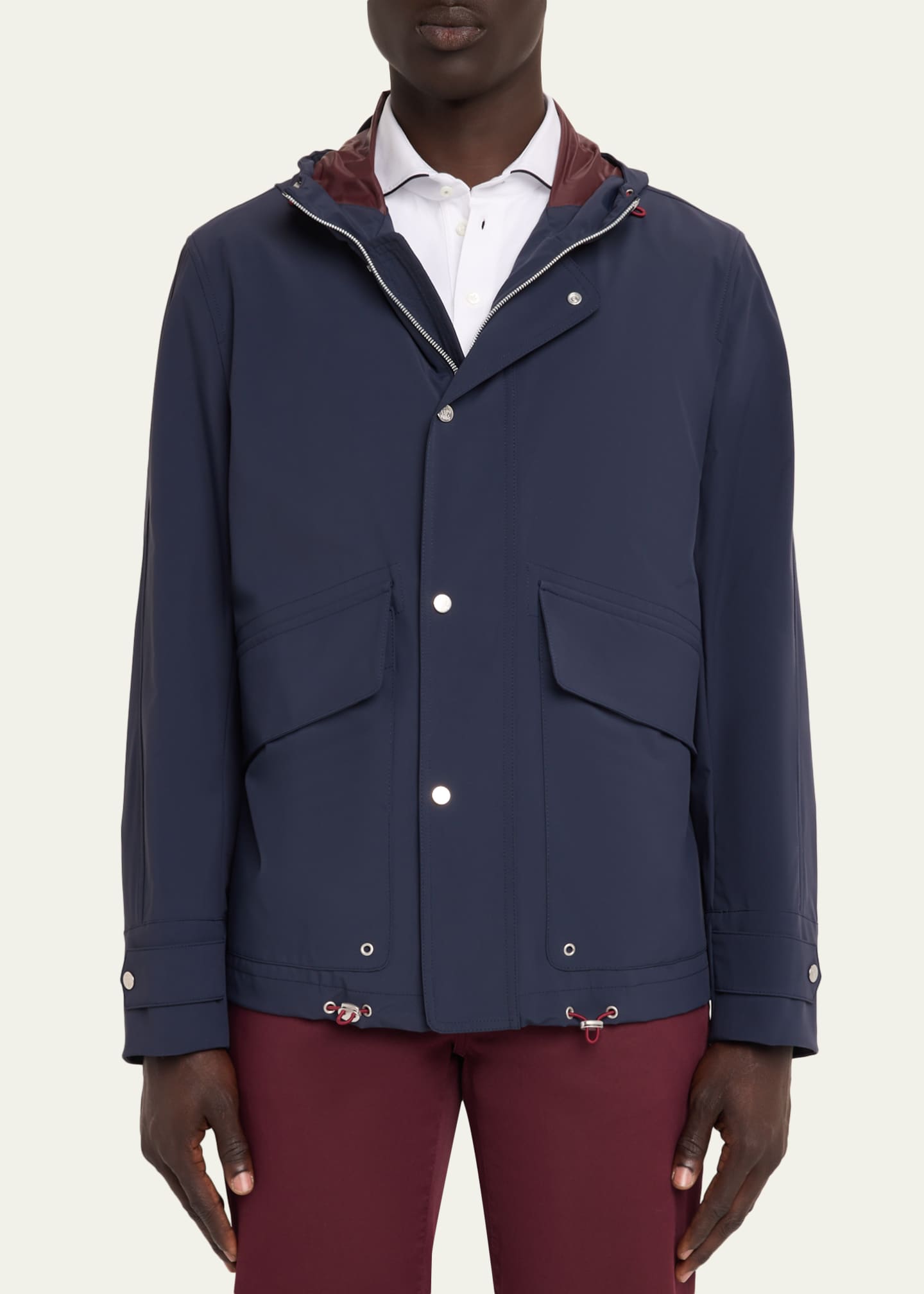 Brunello Cucinelli Men's Hooded Water-Resistant Jacket - Bergdorf