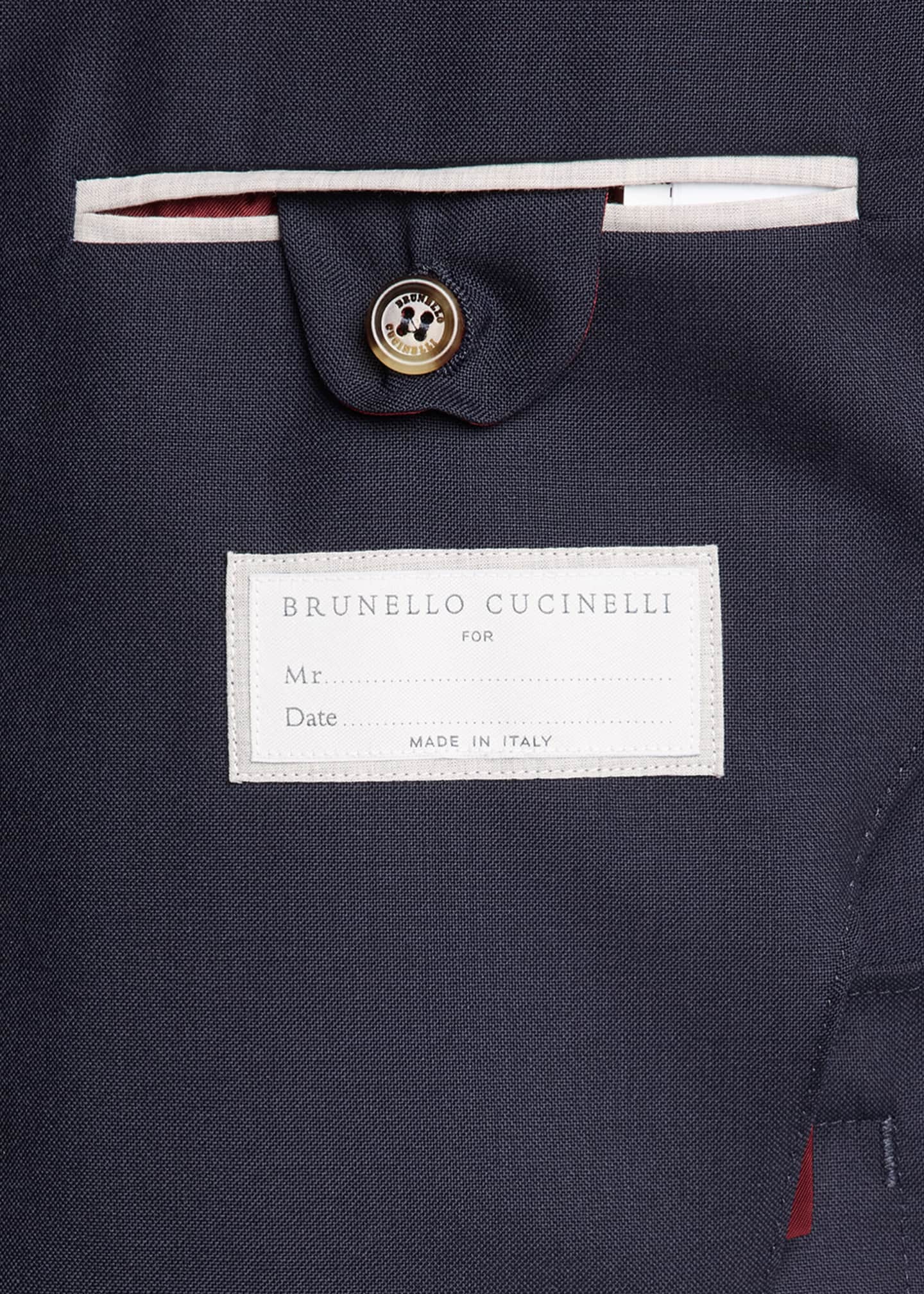 Brunello Cucinelli Men's Virgin Wool Double-Breasted Jacket