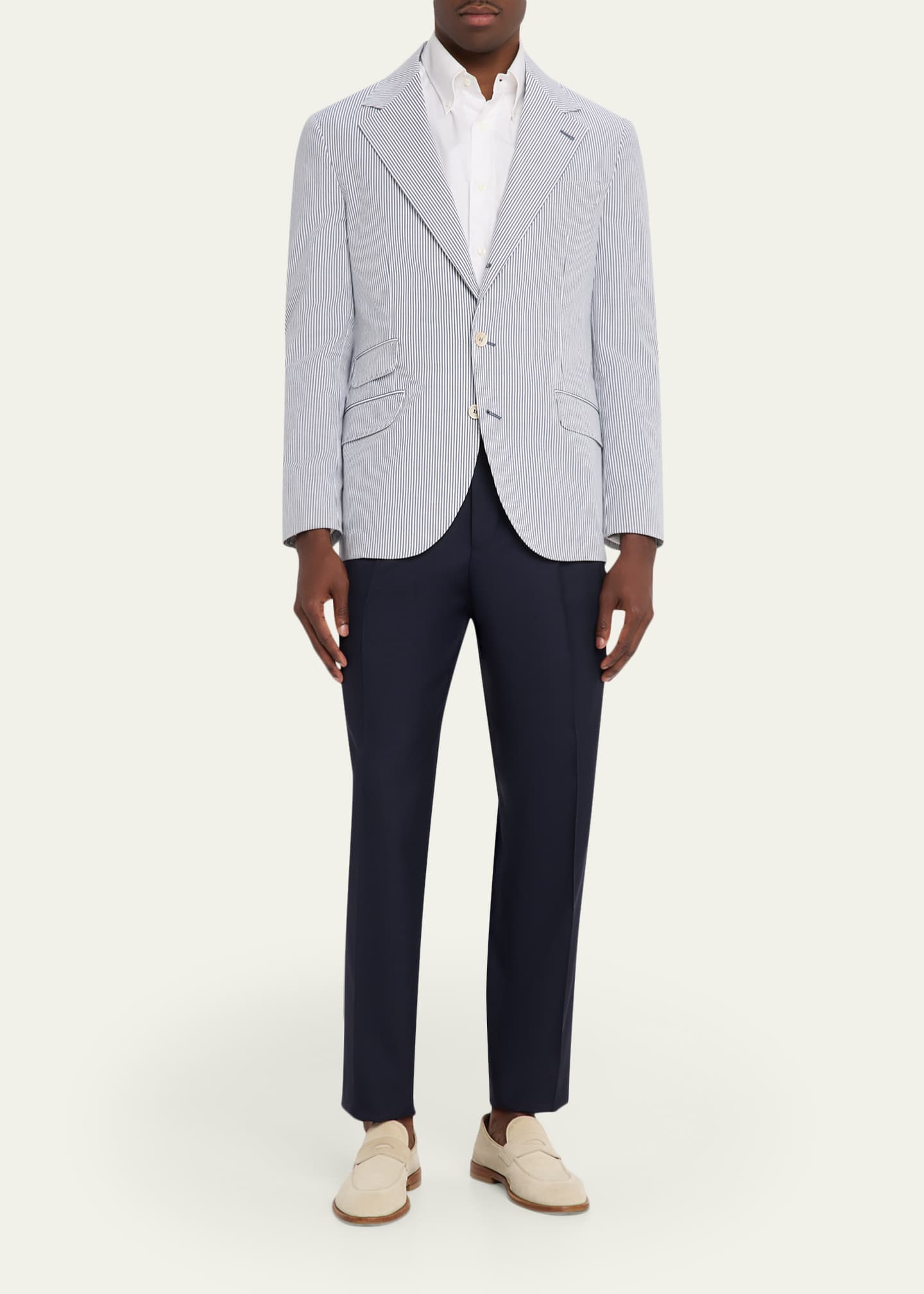 Brunello Cucinelli Men's Virgin Wool Trousers - Bergdorf Goodman