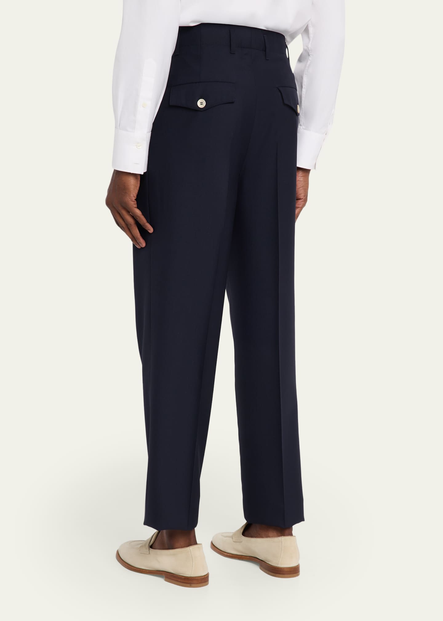 極美品★BRUNELLO CUCINELLI★ヴァージンウール★パンツ Brunello Cucinelli Men's Virgin Wool Trousers - Bergdorf Goodman