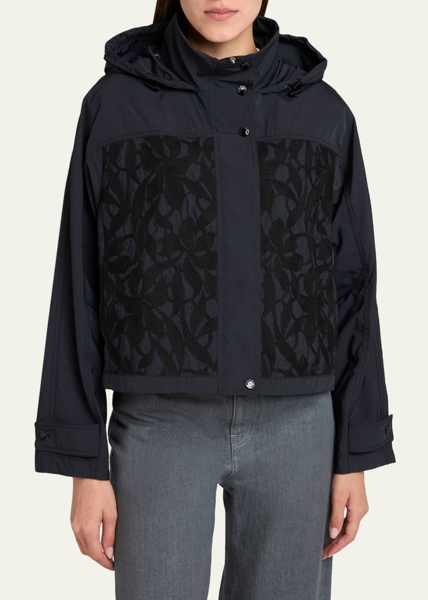 Moncler Epimedium Embroidered Jacket - Bergdorf Goodman