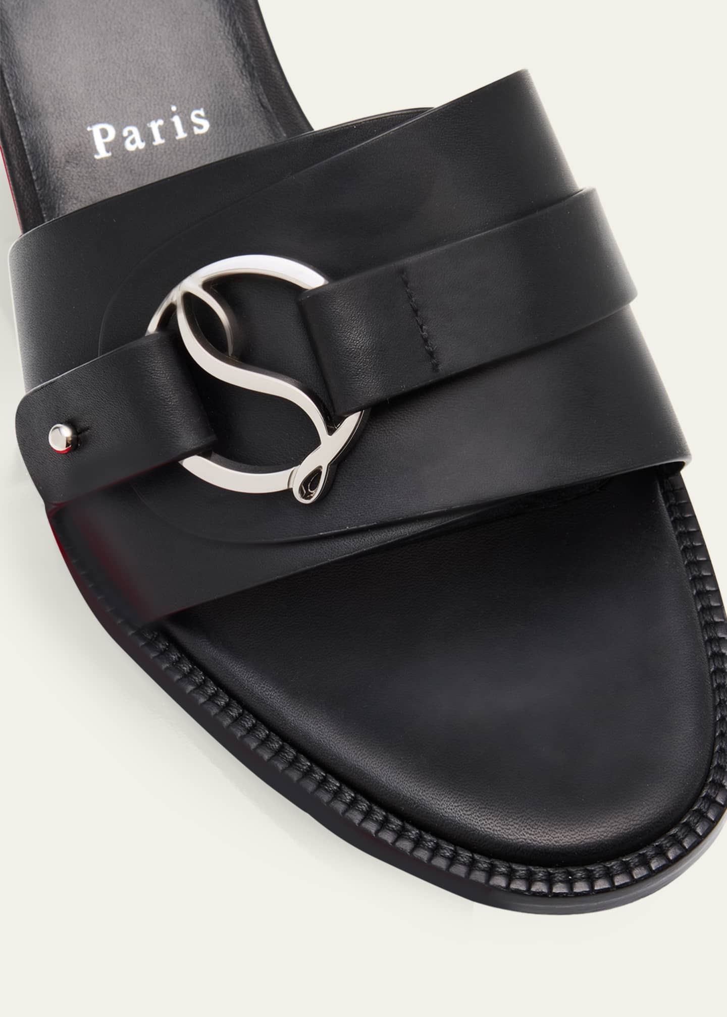 Christian Louboutin 55mm Her in Roma Leather Mules - Bergdorf Goodman