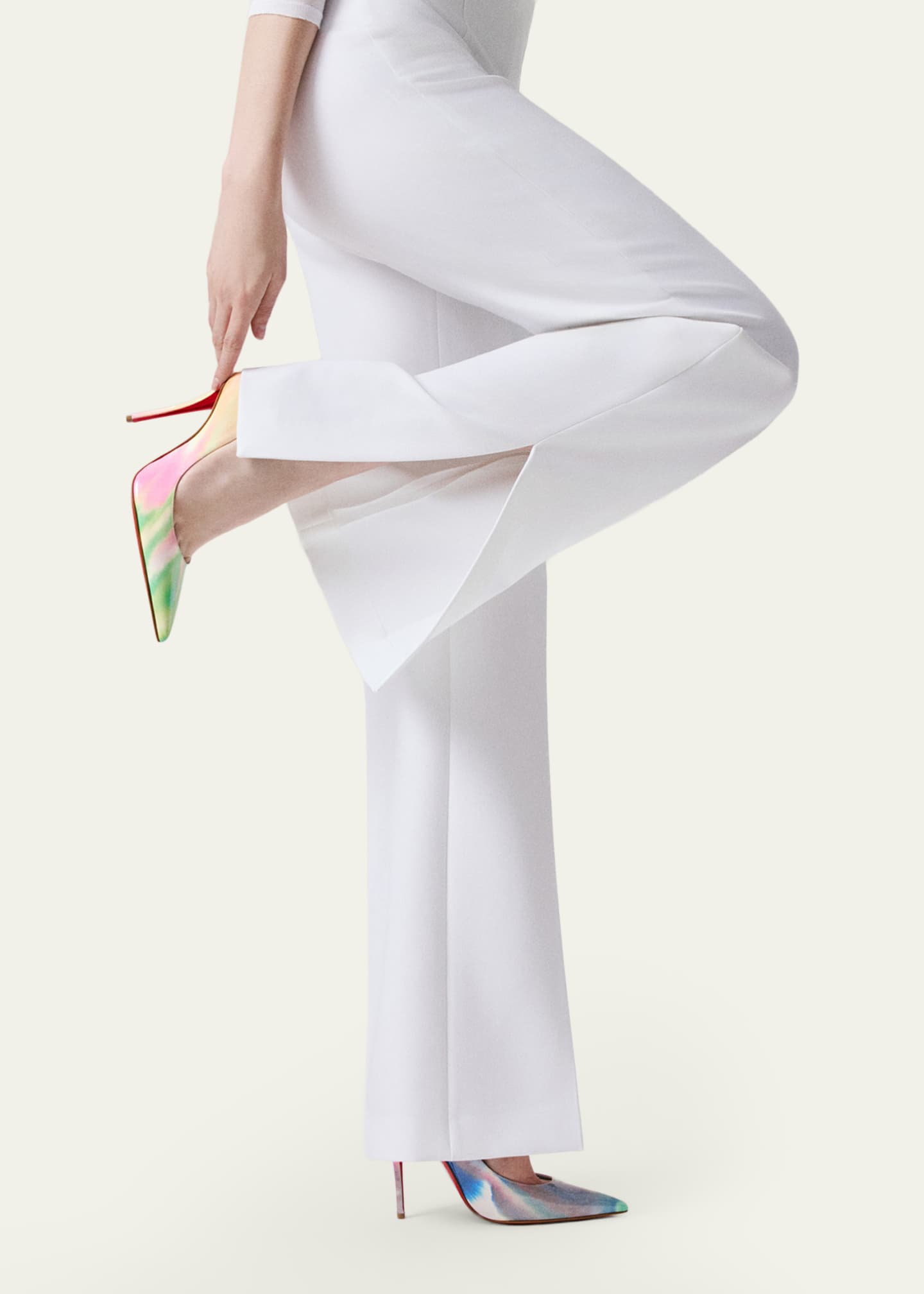 Christian Louboutin 100mm Miss Z Tie-Dye Patent Leather Pumps