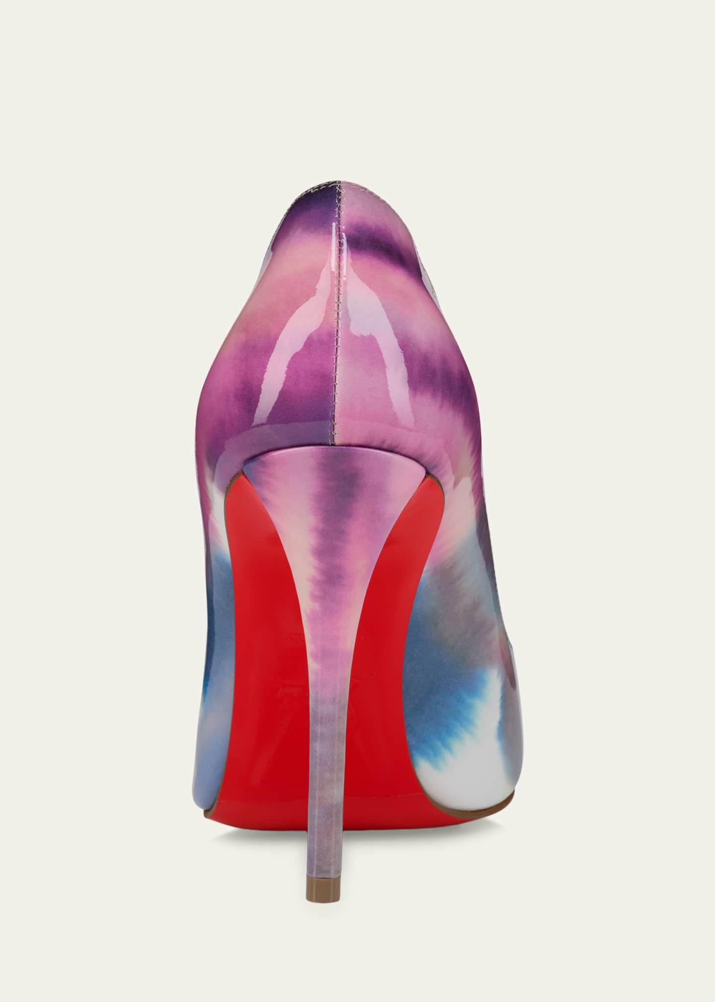 Christian Louboutin 100mm Miss Z Tie-Dye Patent Leather Pumps