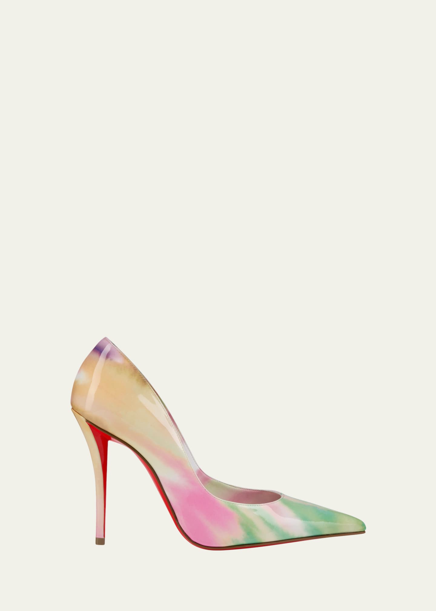 Christian Louboutin 100mm Miss Z Tie-Dye Patent Leather Pumps