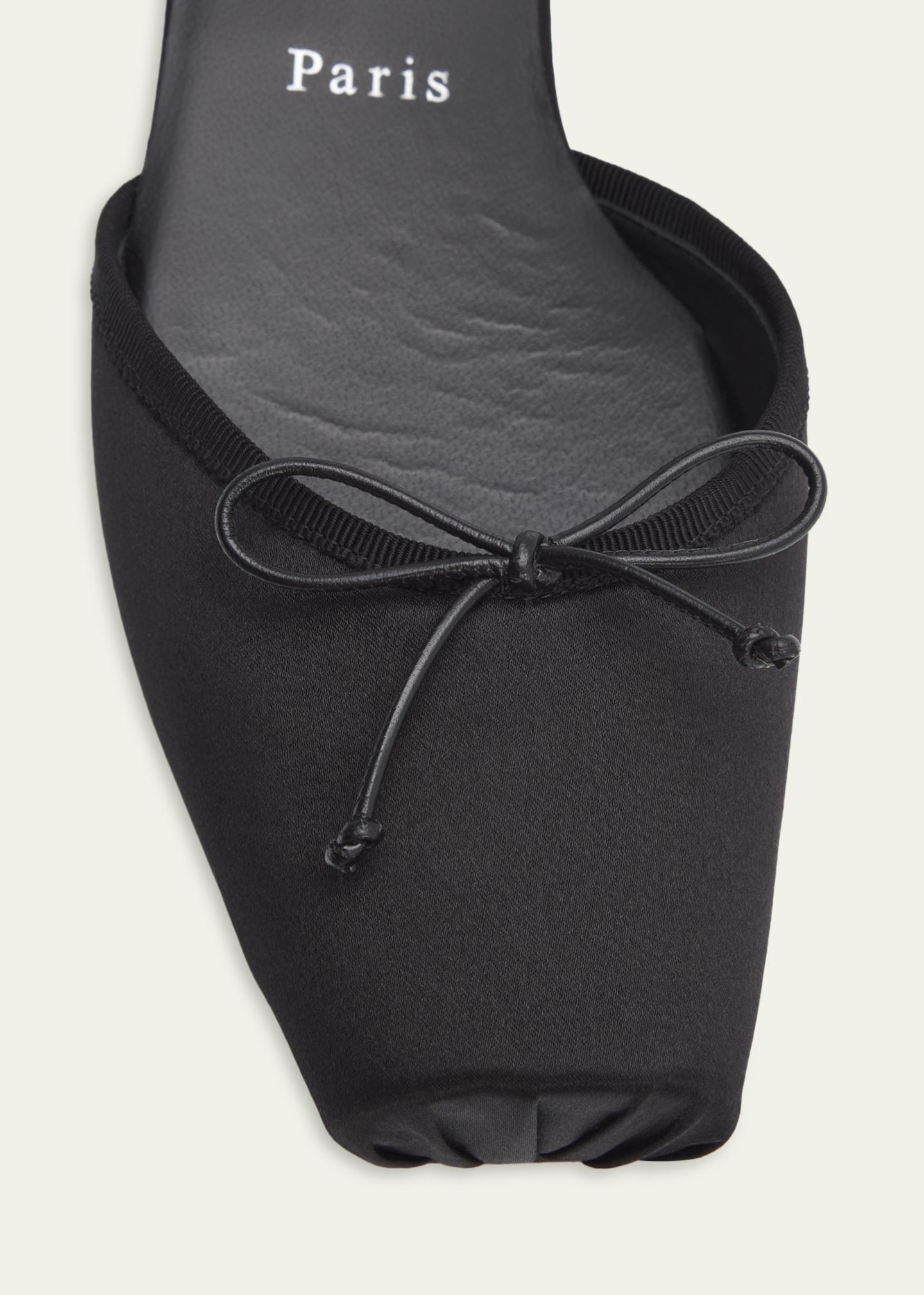 Christian Louboutin Cassia Satin Lace-Up Ballerina Flats 