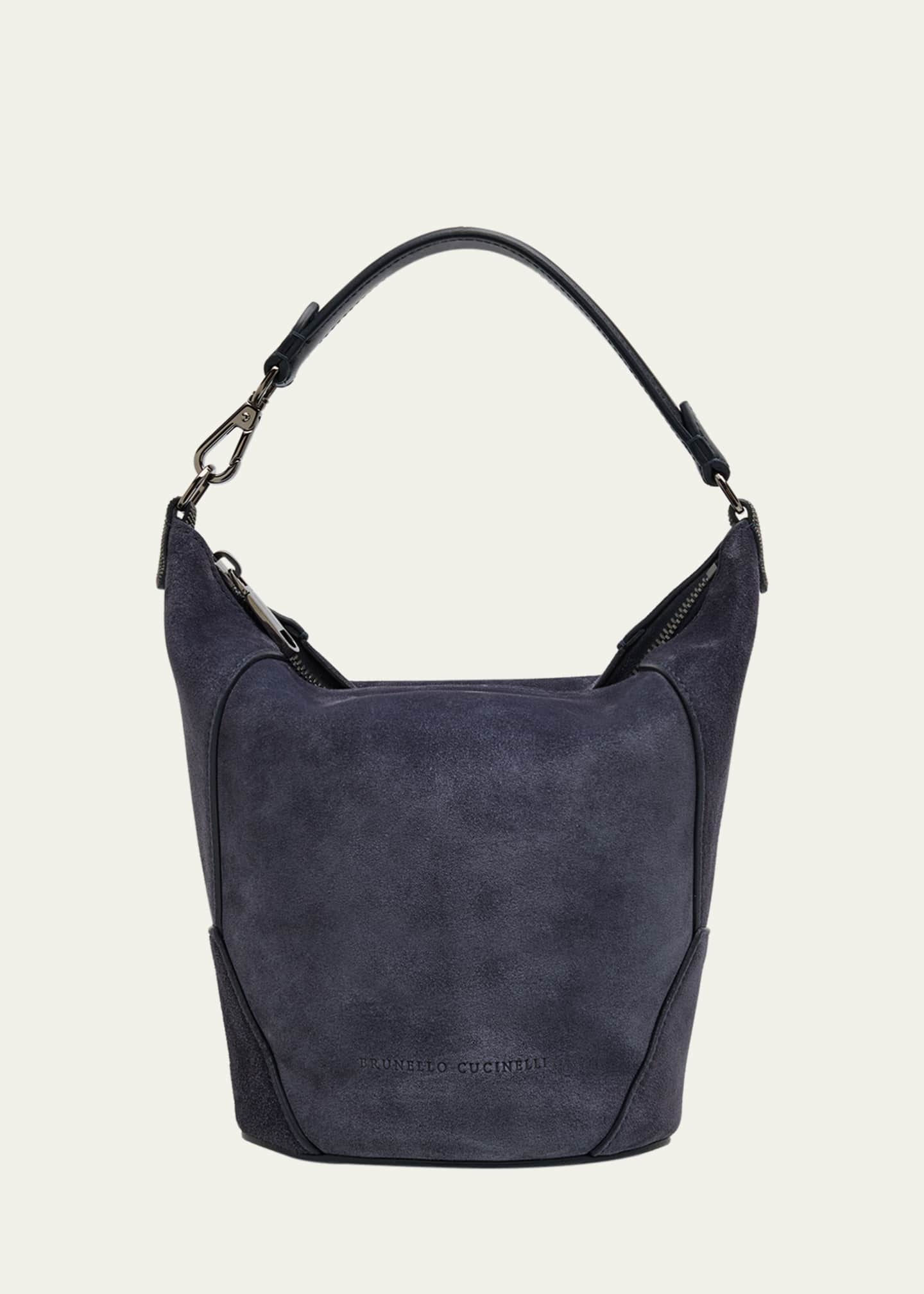 Brunello Cucinelli BC Duo Suede Bucket Bag with Monili - Bergdorf
