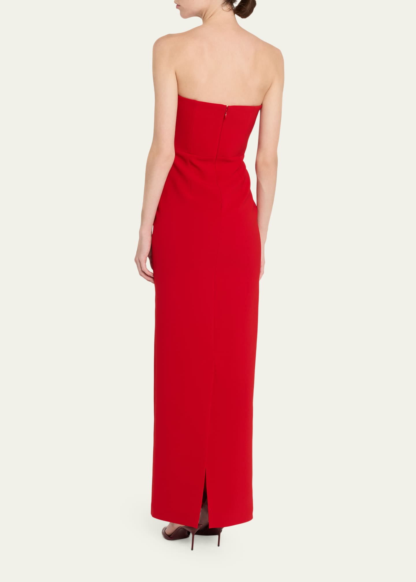 The New Arrivals by Ilkyaz Ozel Noa Strapless Plunging Column Gown