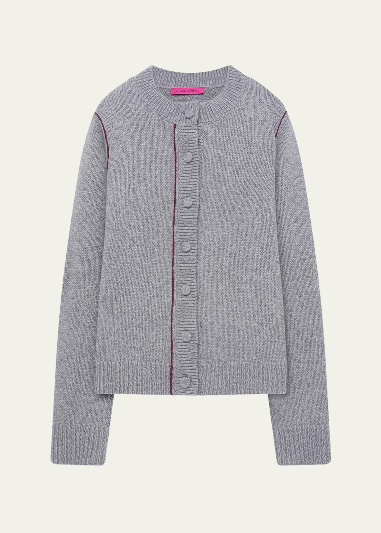 The Elder Statesman Glacier Cashmere Crewneck Cardigan - Bergdorf 