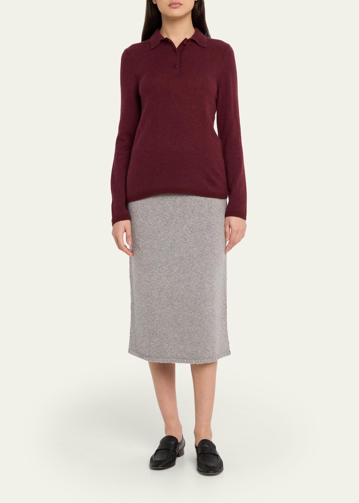The Elder Statesman Glacier Cashmere Knit Midi Skirt - Bergdorf 