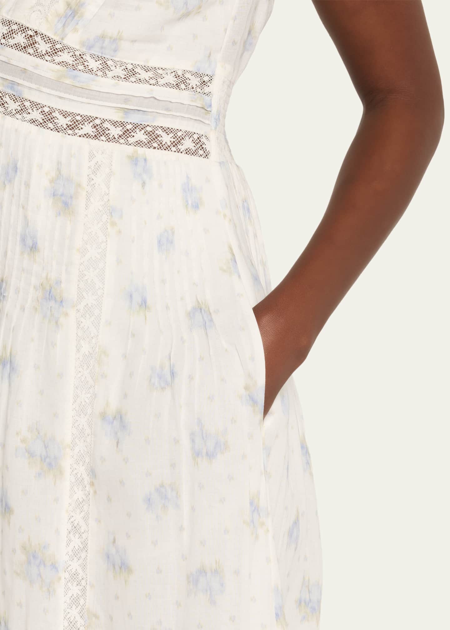 LoveShackFancy Suvi Cotton Midi Dress - Bergdorf Goodman