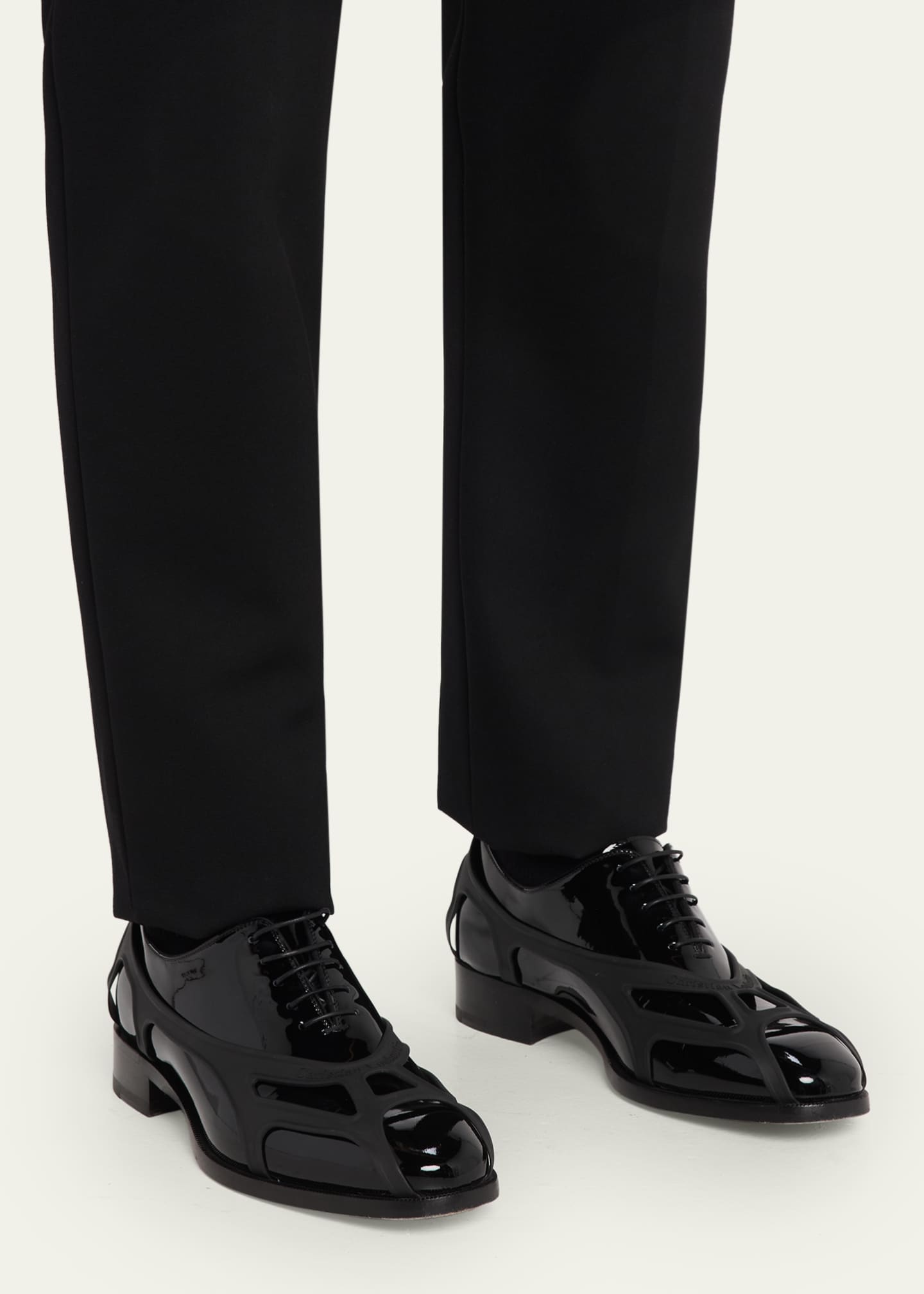 Christian Louboutin x Jaden Smith Men's Caged Patent Leather