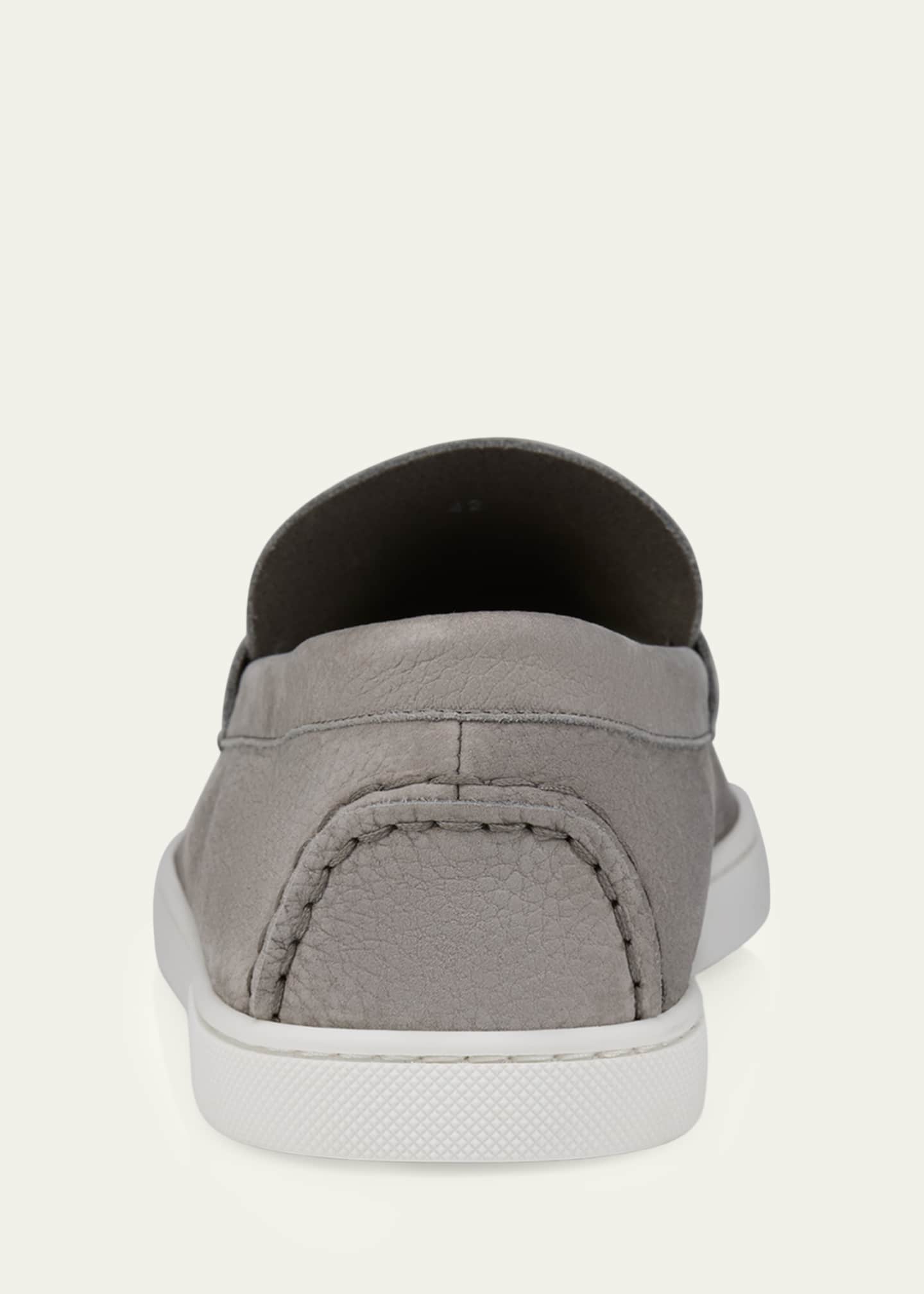 Christian Louboutin Men's Chambeliboat Flat Leather Boat Shoes