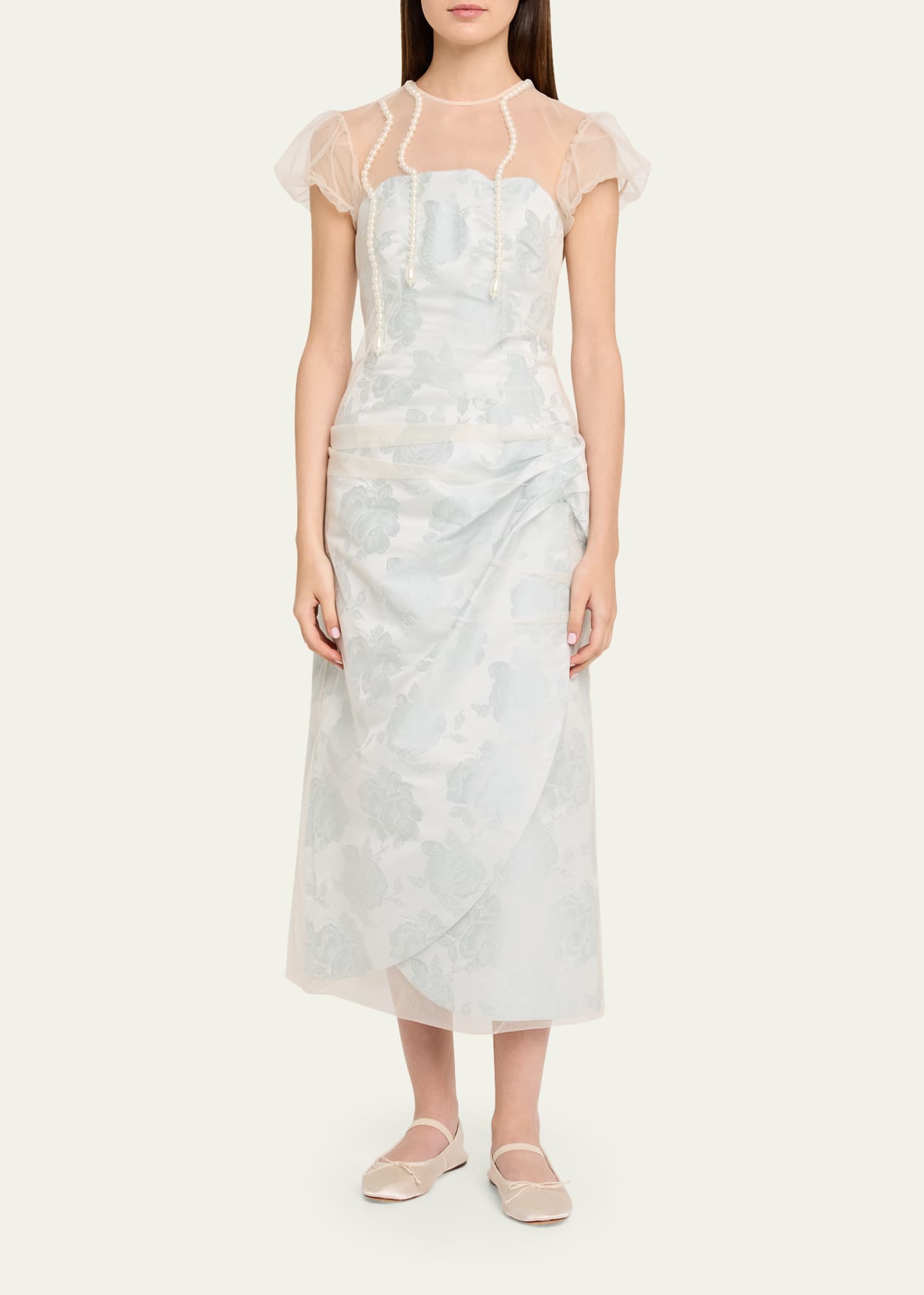 simone floral midi dress Vintage Ditsy Simone Dress