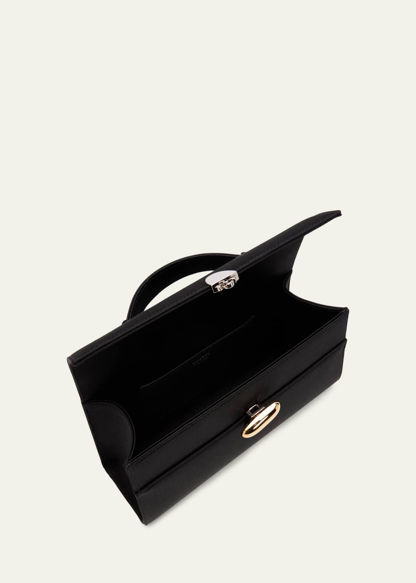 Savette Symmetry Satin Pochette Top-Handle Bag - Bergdorf Goodman