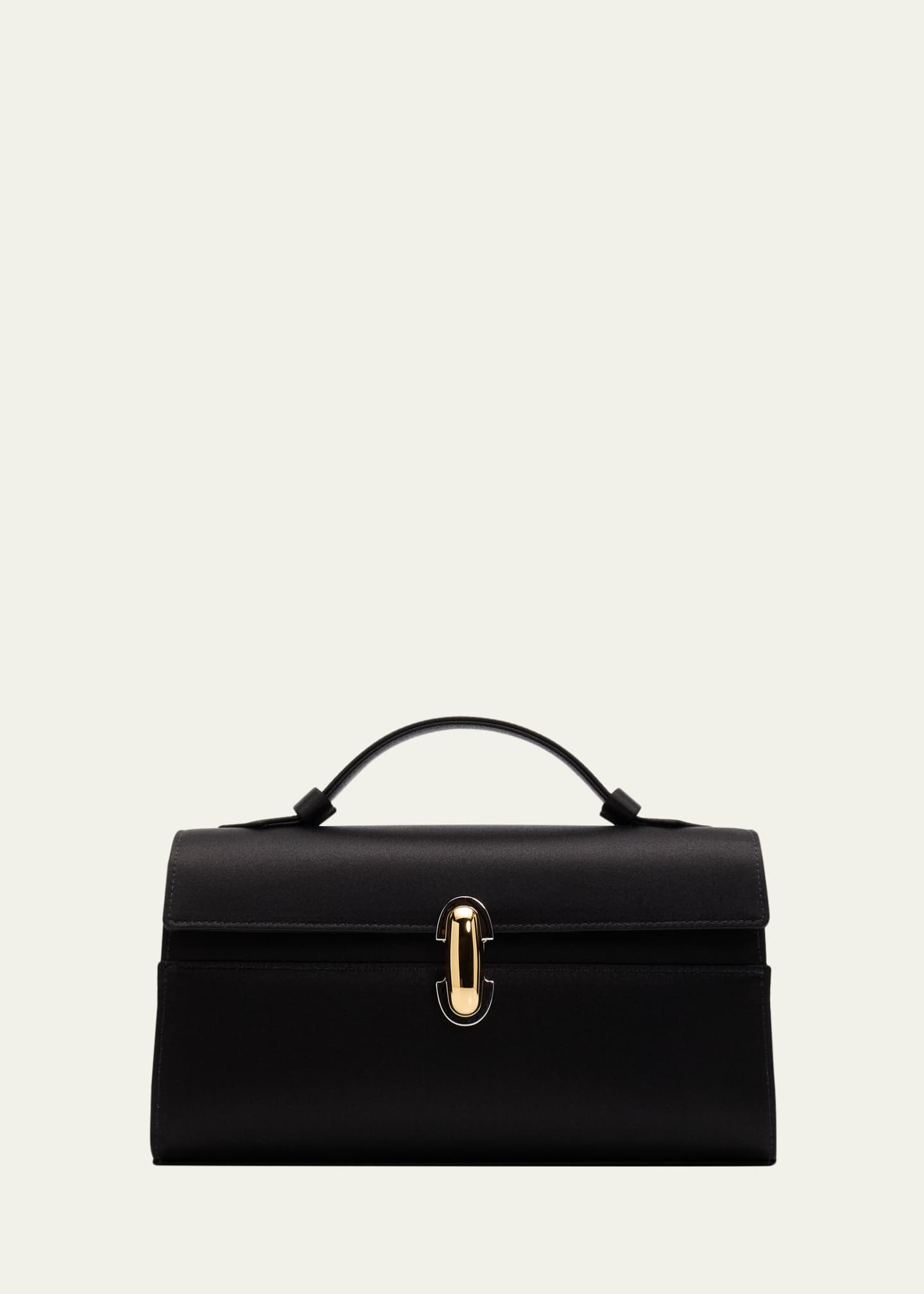 Symmetry Satin Pochette Top-Handle Bag