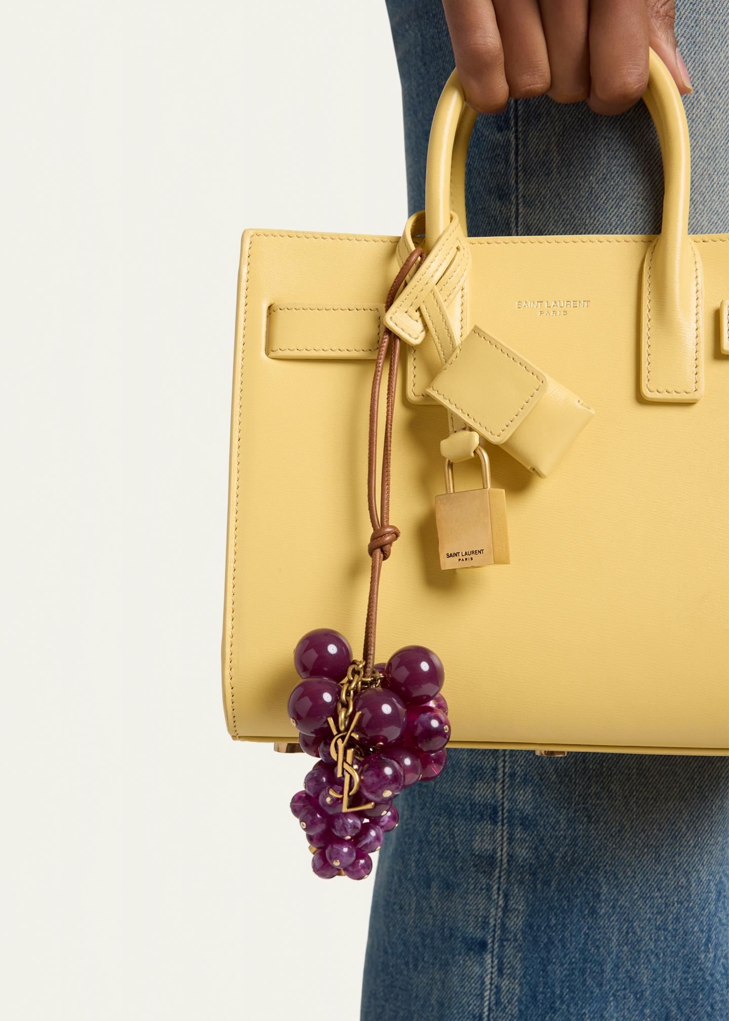 saint laurent バッグチャーム Saint Laurent YSL Grape Keyring Bag Charm - Bergdorf Goodman