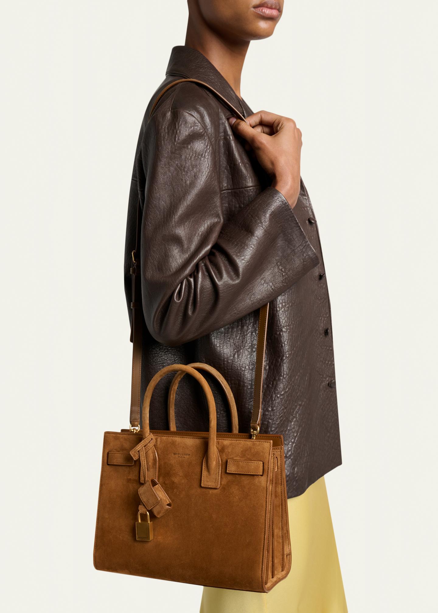 Saint Laurent Sac de Jour Baby Suede Top-Handle Bag - Bergdorf Goodman