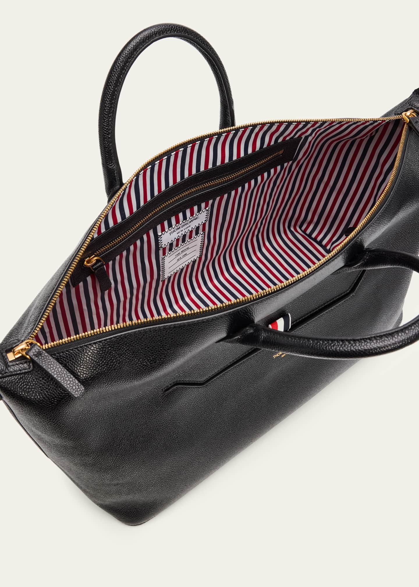 Thom Browne Men's Soft Pebble Grain Medium Duffle Bag - Bergdorf