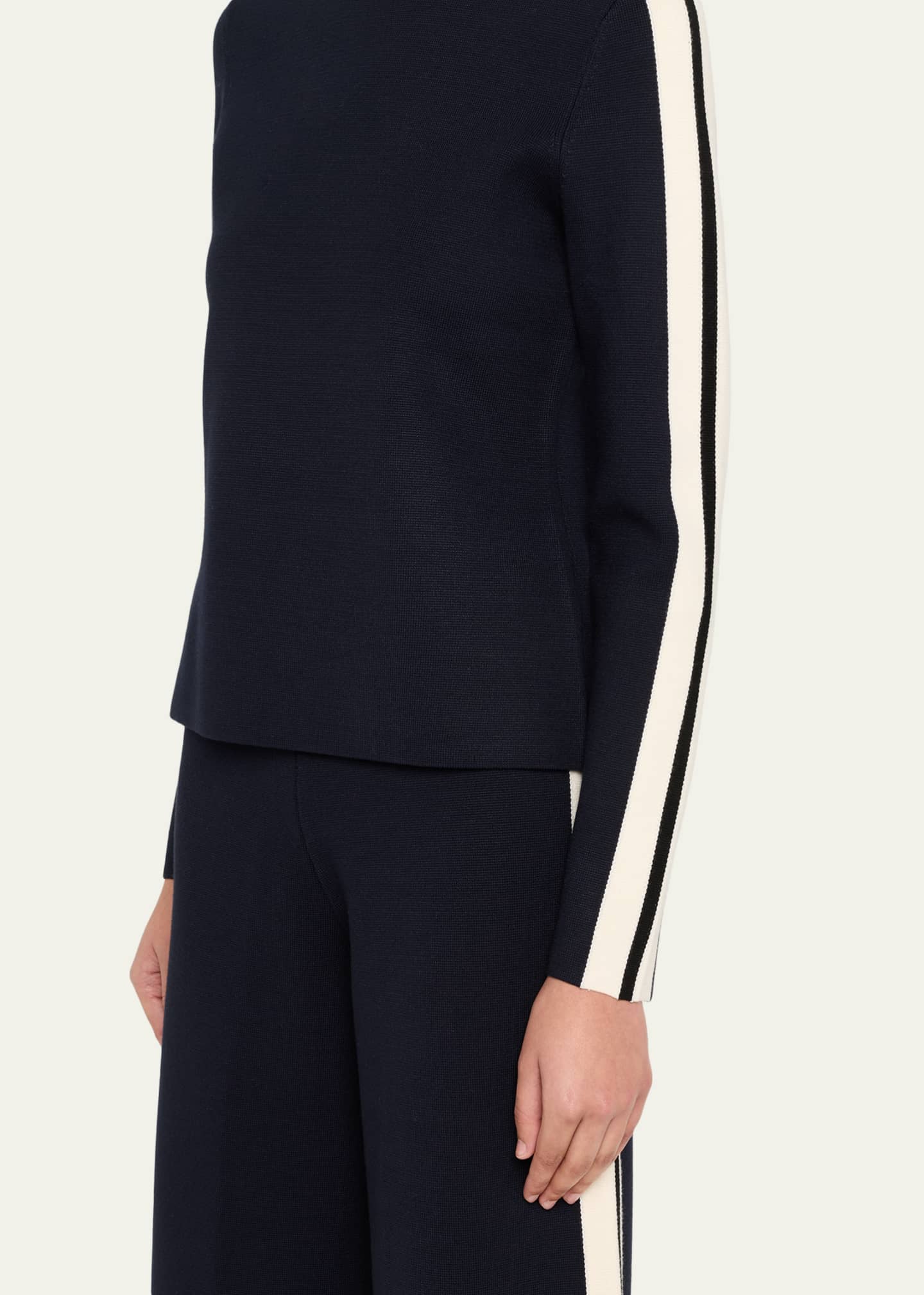 美品★37,400円 BRIEFING あったかウールセーター完売品 黒×白XL Veronica Beard Asante Knit Pullover - Bergdorf Goodman