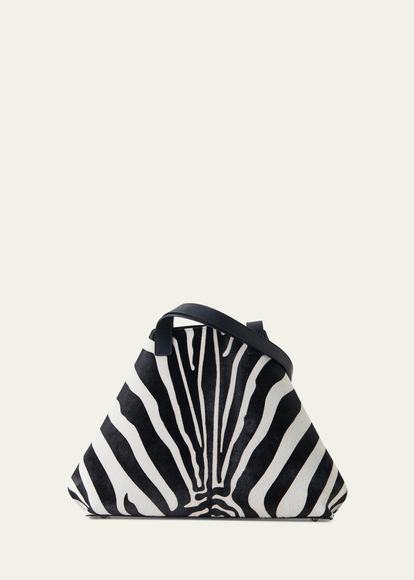 Akris Ai Medium Zebra-Print Top-Handle Tote Bag - Bergdorf Goodman