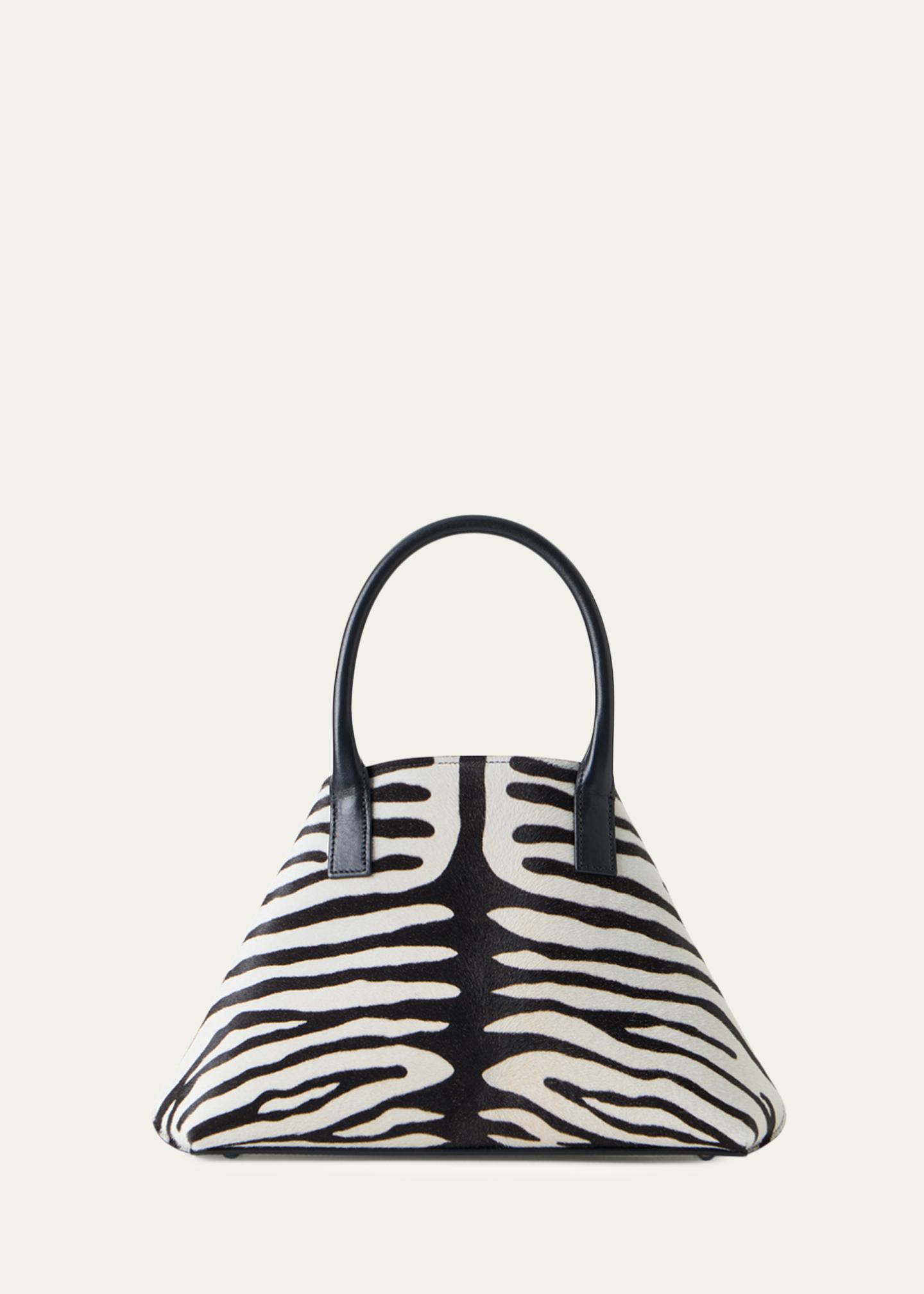 Akris Ai Small Zebra-Print Top-Handle Tote Bag - Bergdorf Goodman