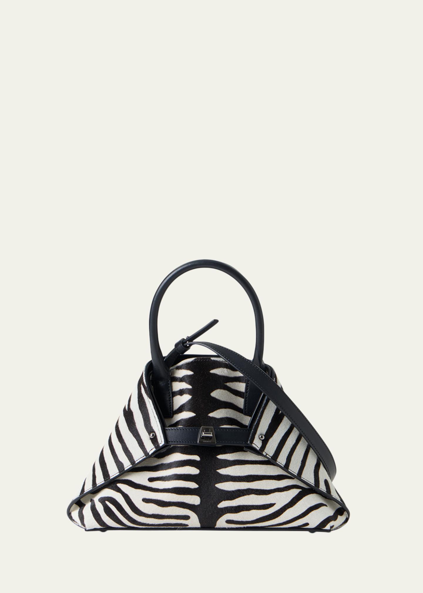 Akris Ai Small Zebra-Print Top-Handle Tote Bag - Bergdorf Goodman