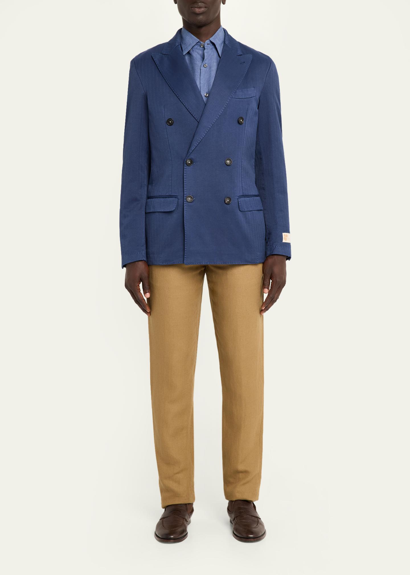 Massimo Alba Men's Wool Micro-Chevron Double-Breasted Blazer - Bergdorf ...