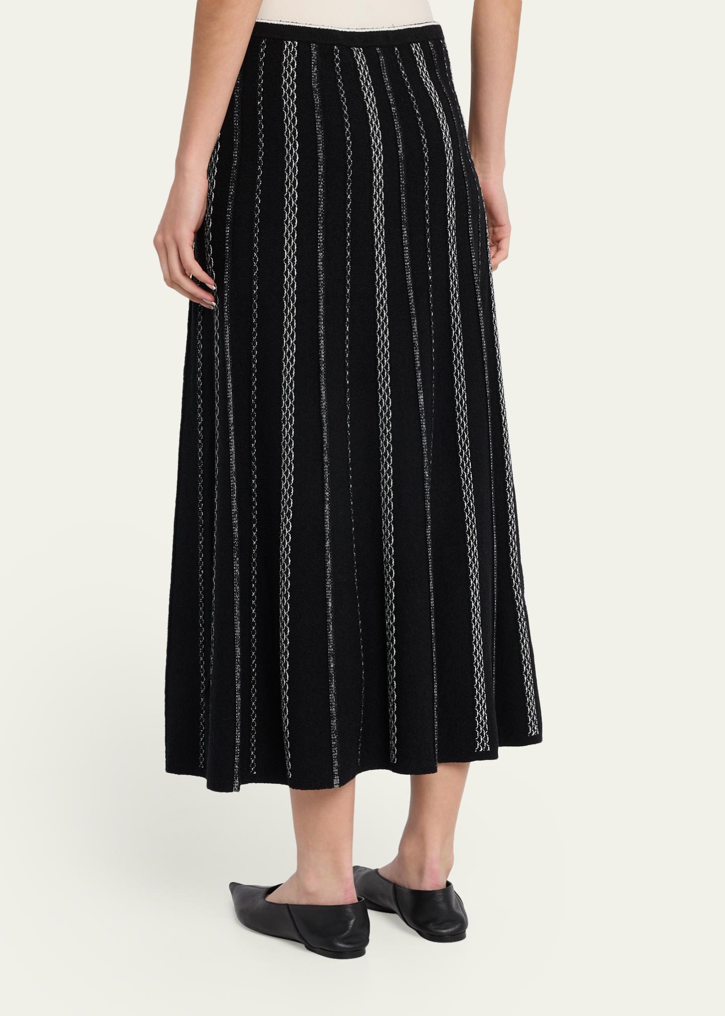 Proenza Schouler White Label Morena Textured Knit Midi Skirt