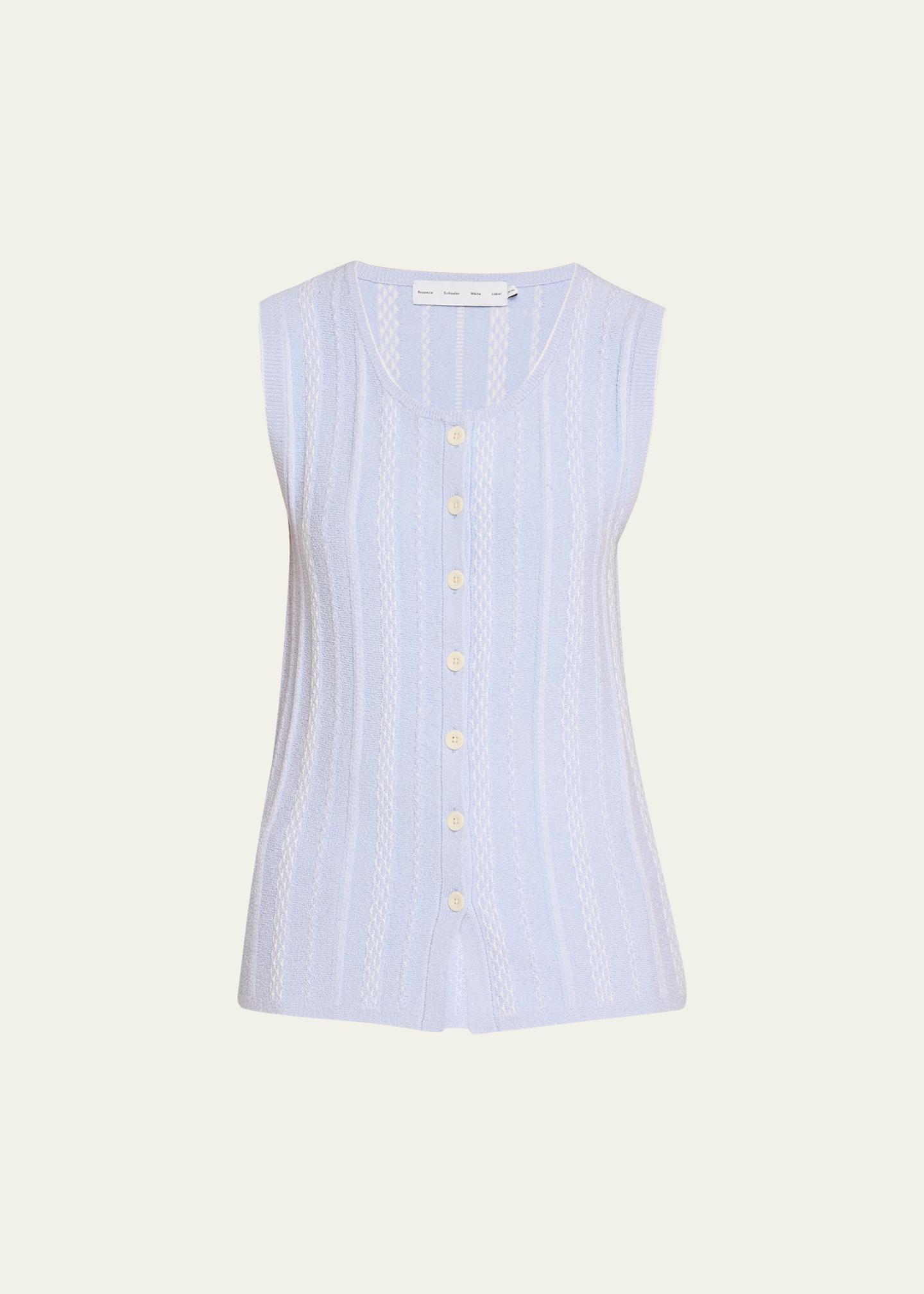 Proenza Schouler White Label Alyna Textured Knit Vest - Bergdorf Goodman