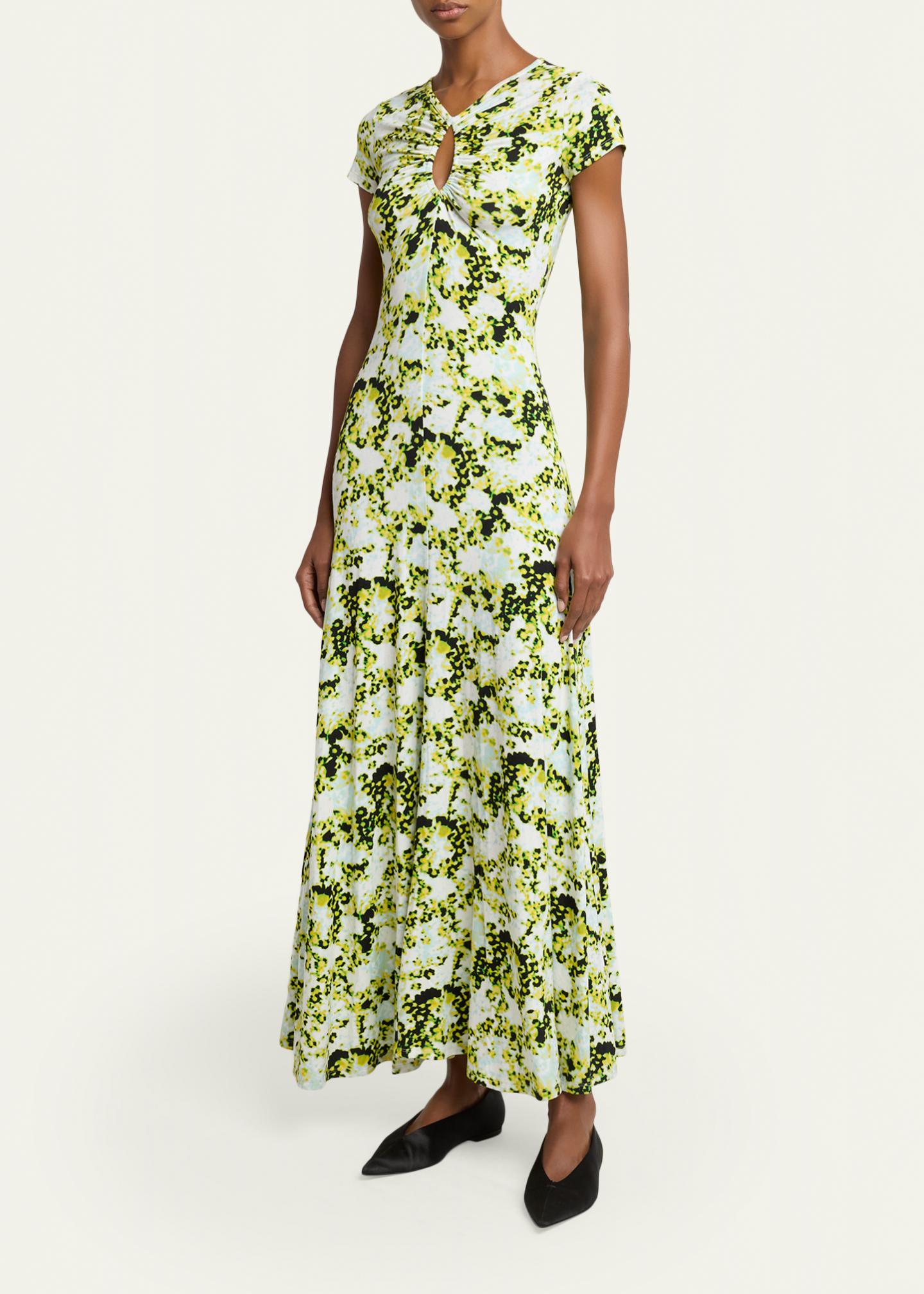 Proenza Schouler White Label Neolani Printed Jersey Maxi Dress