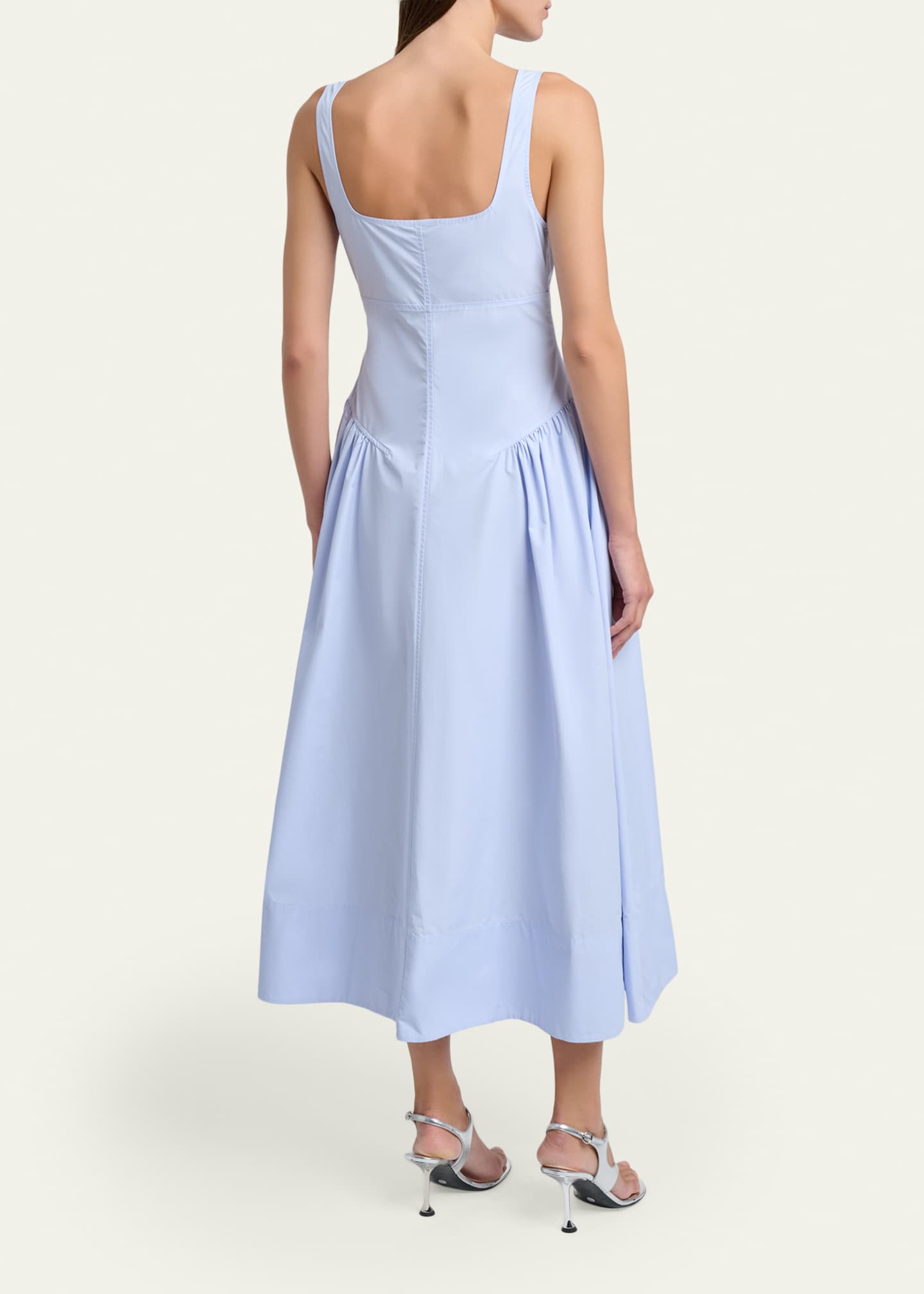 kendall dress in tech cotton Proenza Schouler White Label Kendall Dress in Tech Cotton - Navy