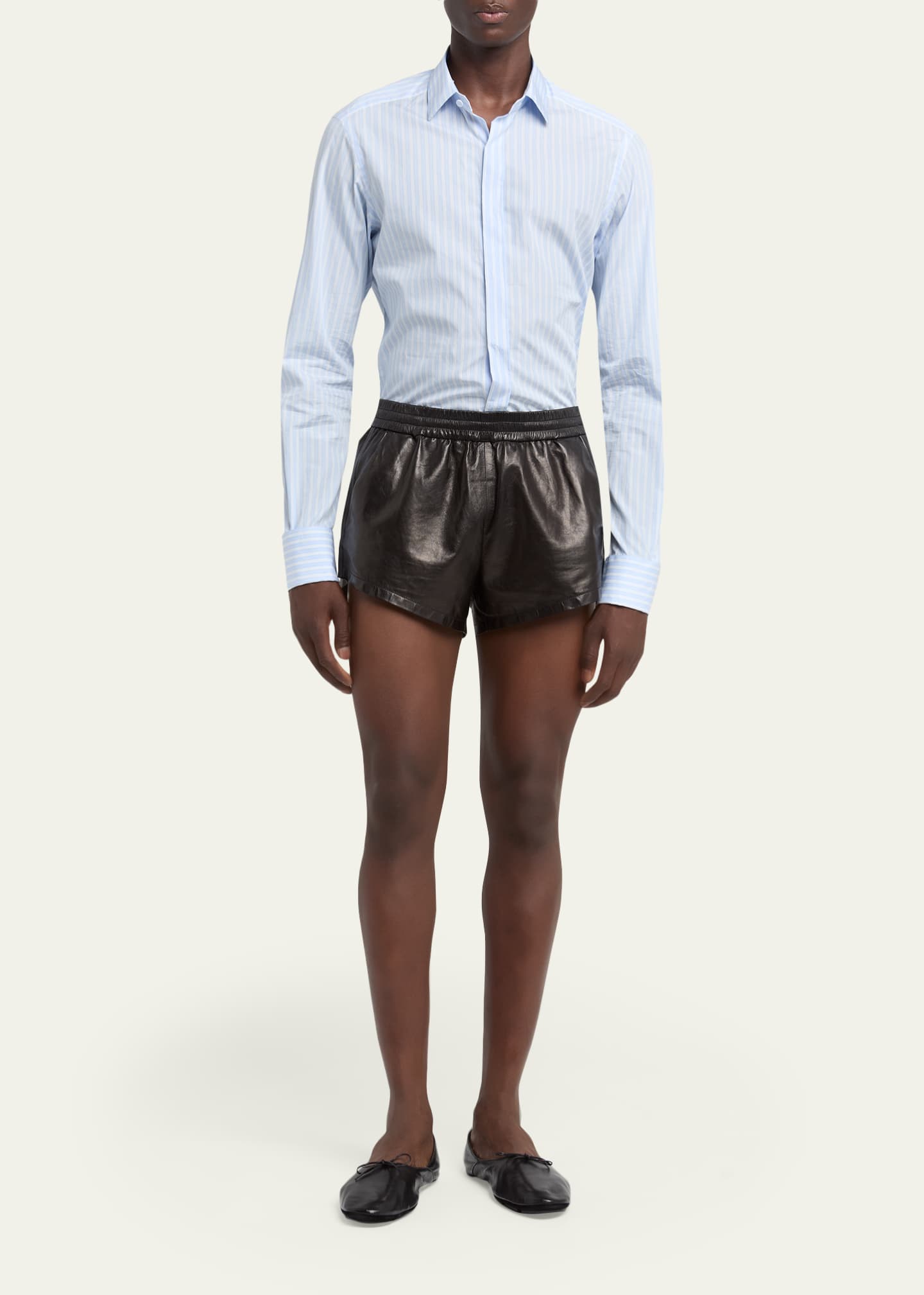 TOM FORD カフリンクス TOM FORD Men's Cotton Multi-Stripe French Cuff Sport Shirt